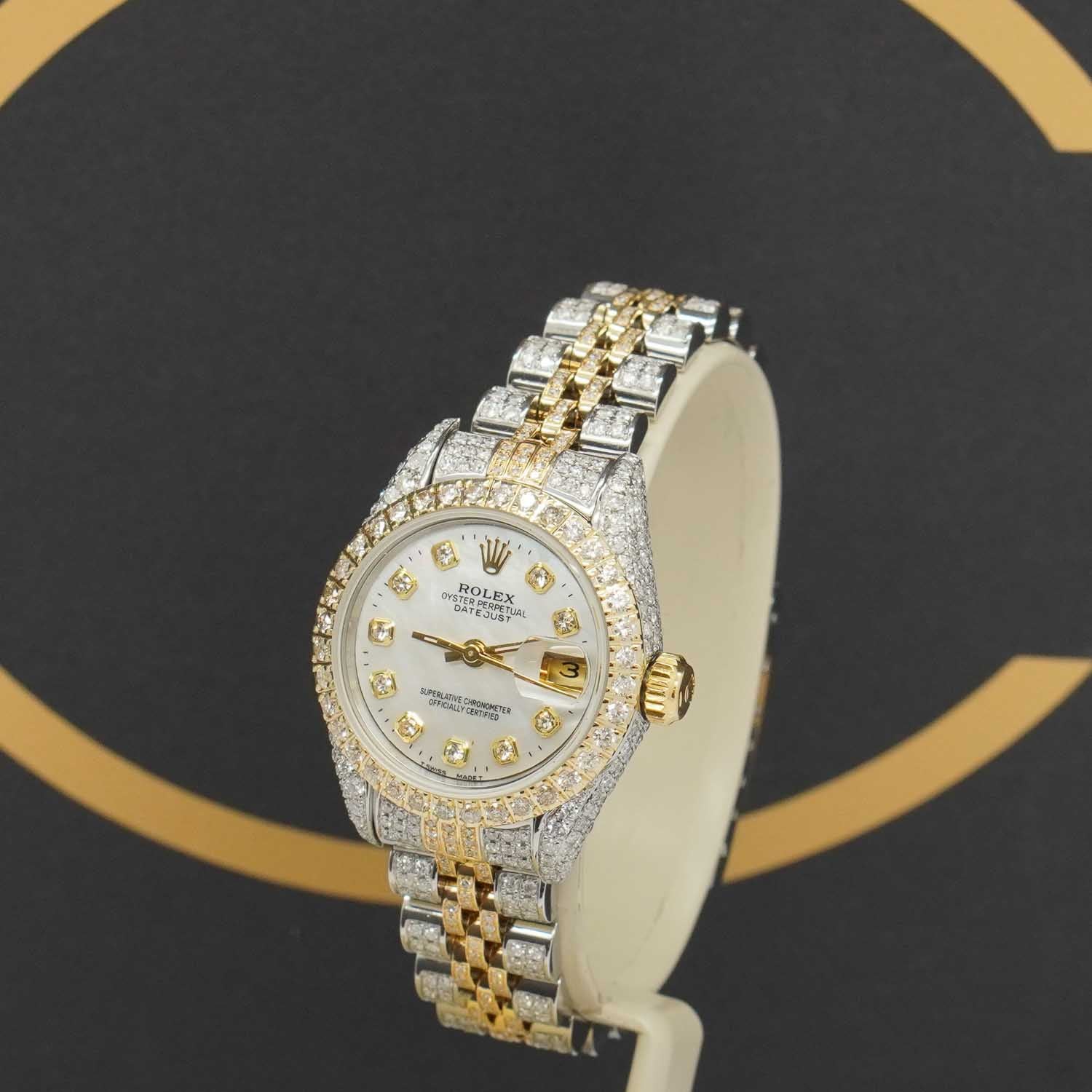 Rolex Datejust 26 S/G Iced out - 69173 - 1993 - Rolex Box