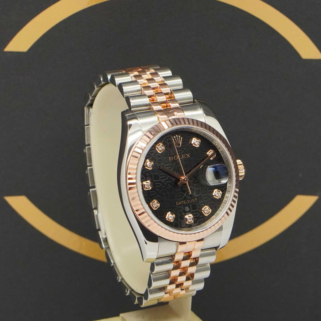 Rolex Datejust Rosé Dia - Ref: 116231 - aus 2010 - Box & Karte