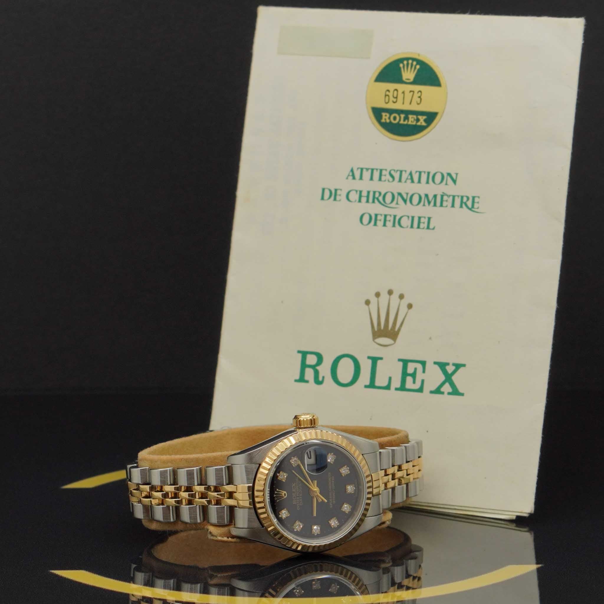 Rolex Lady Datejust 26 - Ref: 69173 - aus 1986 - Fullset