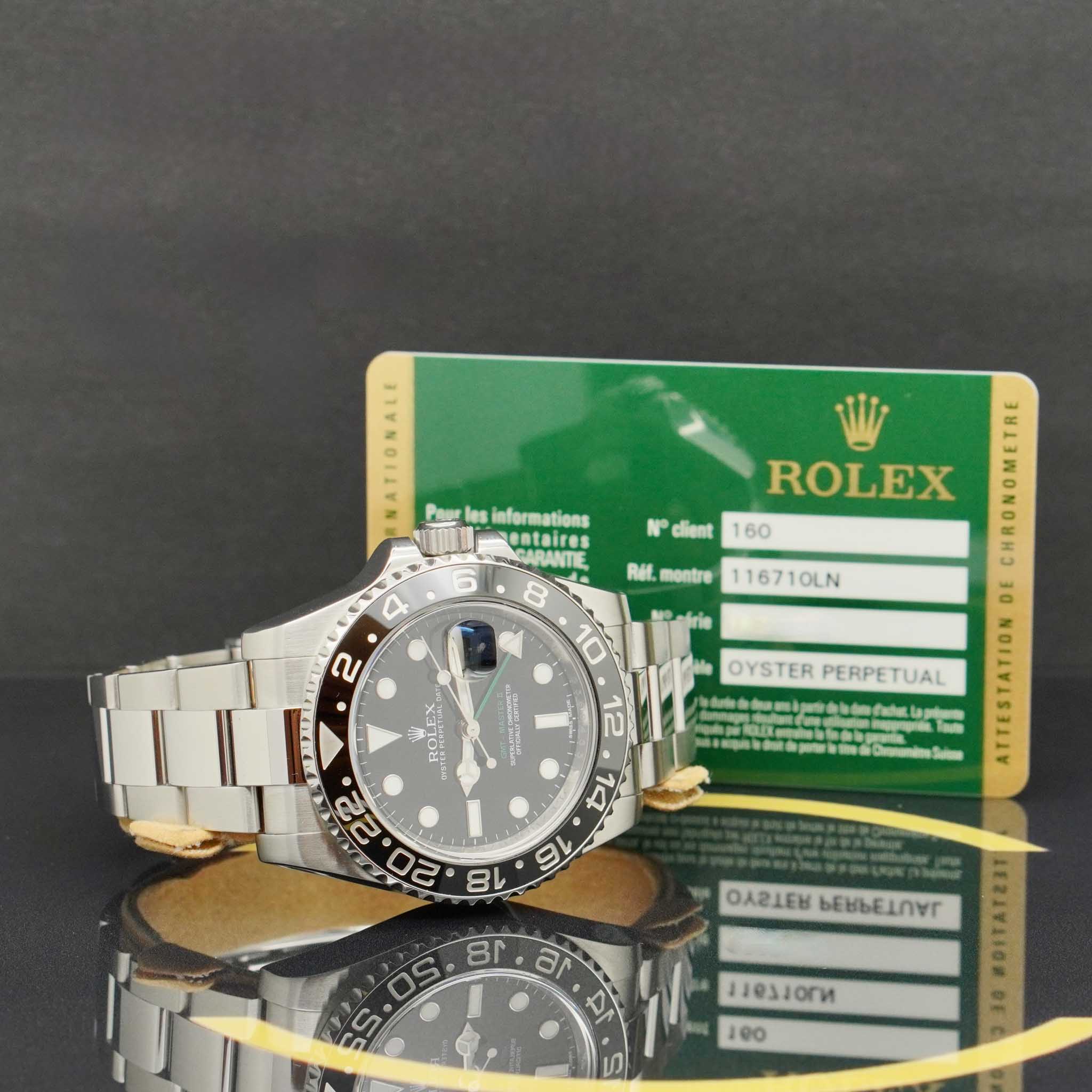 Rolex GMT-Master II Ref: 116710LN - aus 2012 - FULLSET