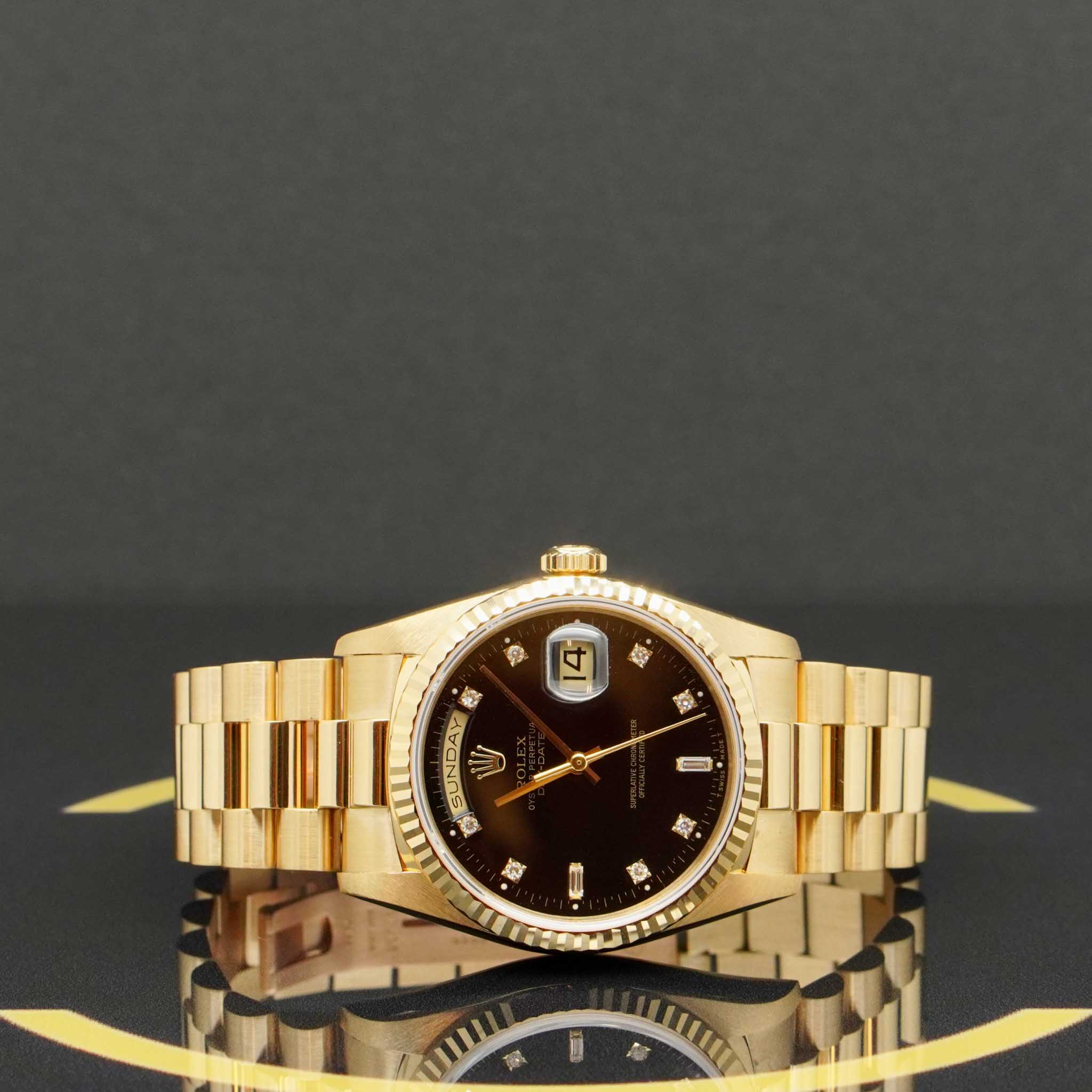 Rolex Day Date Dia - Ref: 18238 - aus 1991 - Rolex Box & Papiere