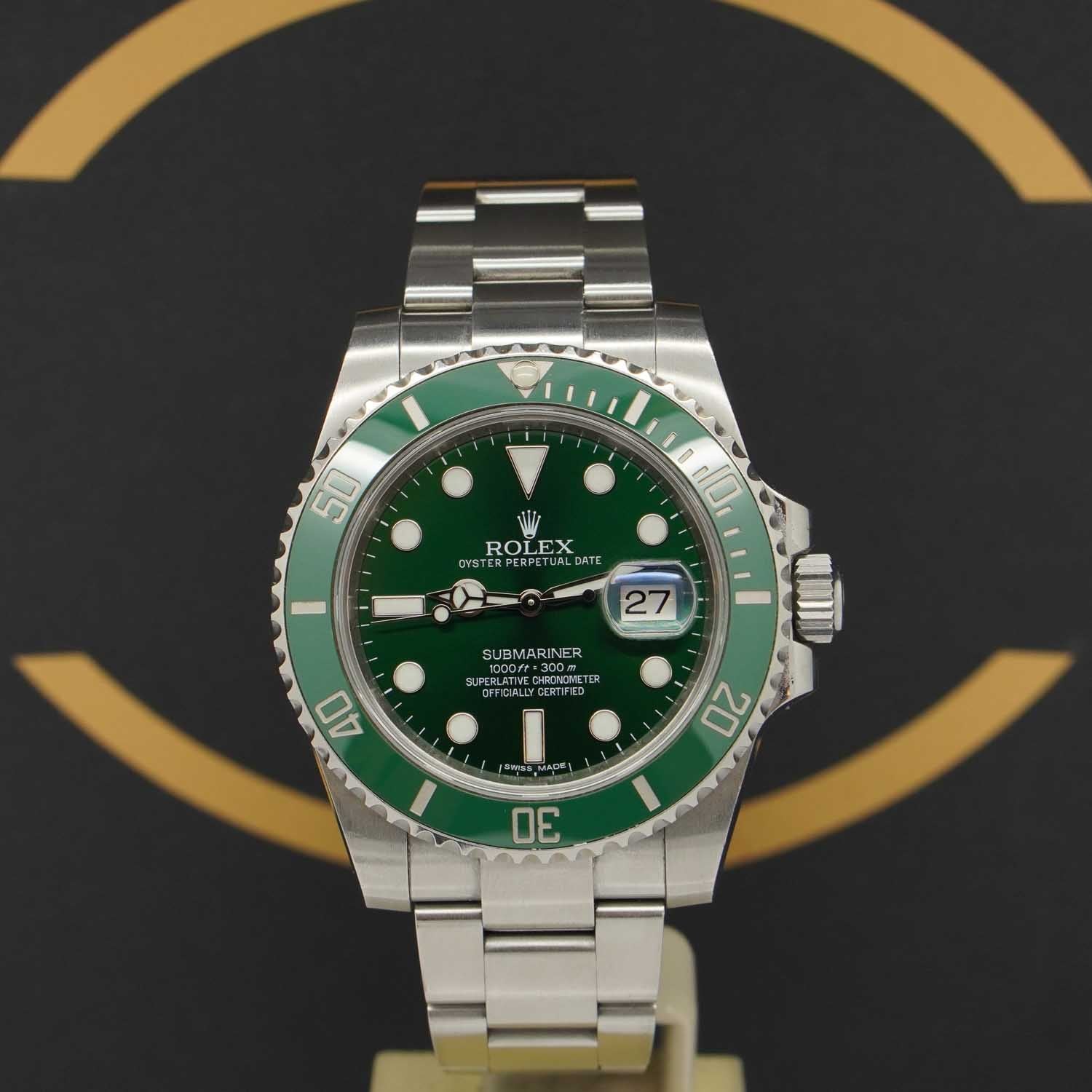 Rolex Submariner Date 40 "Hulk"- 116610LV - 2014 - LC100 Fullset