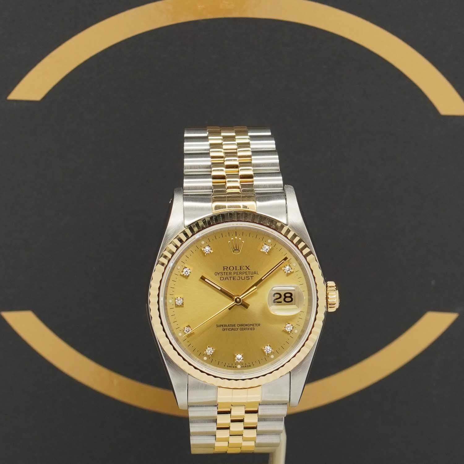 Rolex Datejust 36 S/G - 16233 - 1994 - Rolex Box & Papiere