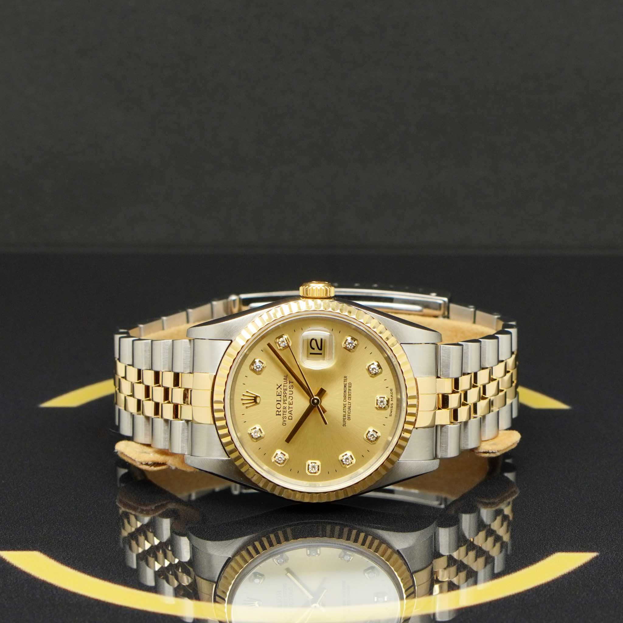 Rolex Datejust 36 S/G Dia - 16233 - 1998 - Rolex Box