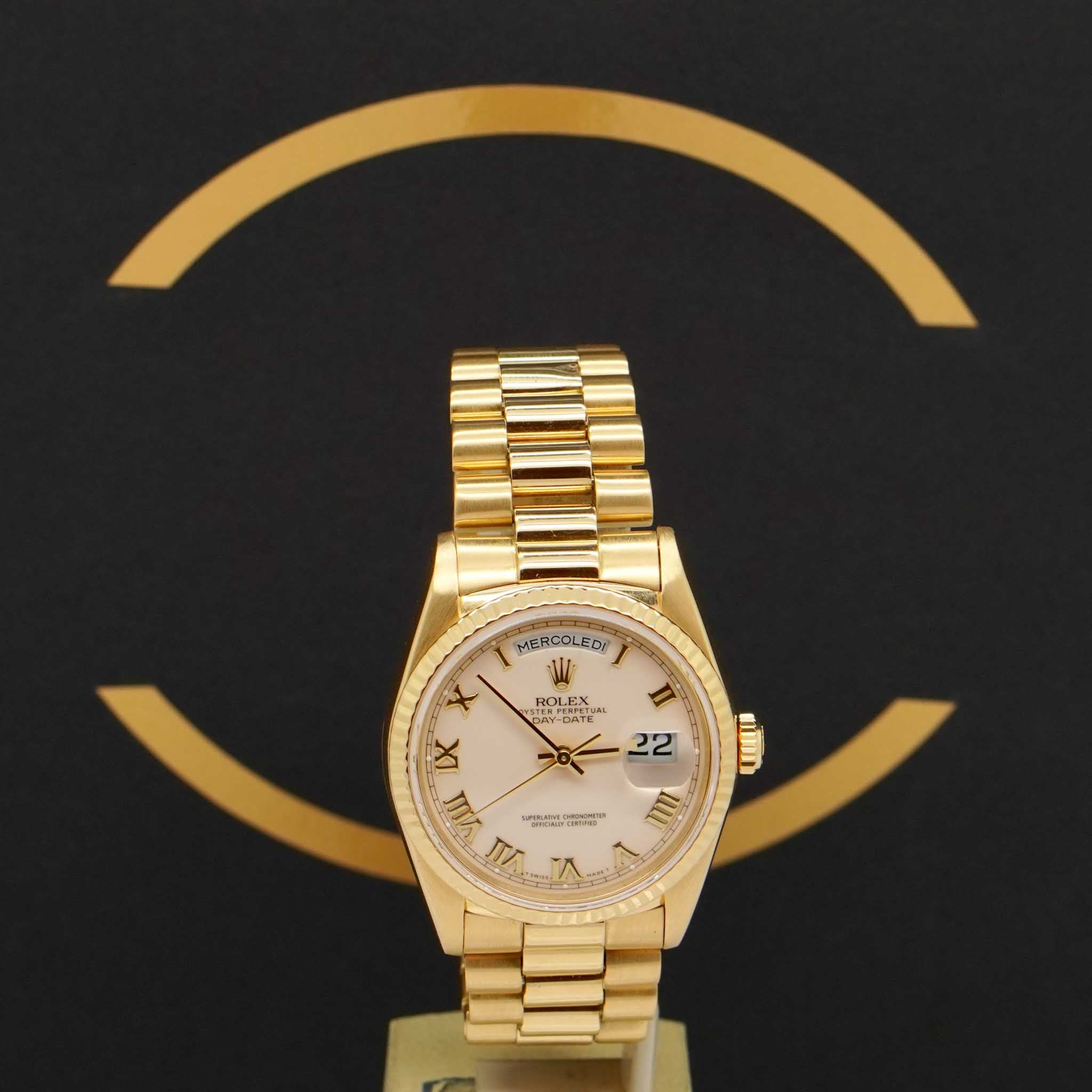 Rolex Day-Date 36 Ref: 18238 - aus 1992 - FULLSET - Swiss Papers