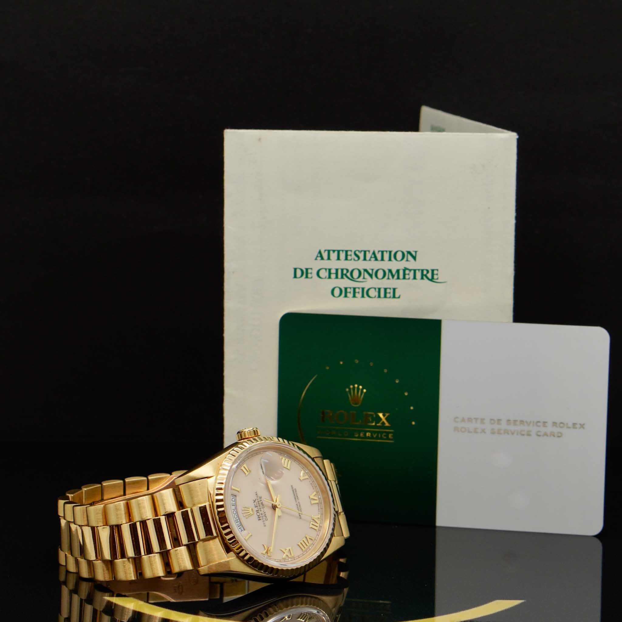 Rolex Day-Date 36 Ref: 18238 - aus 1992 - FULLSET - Swiss Papers