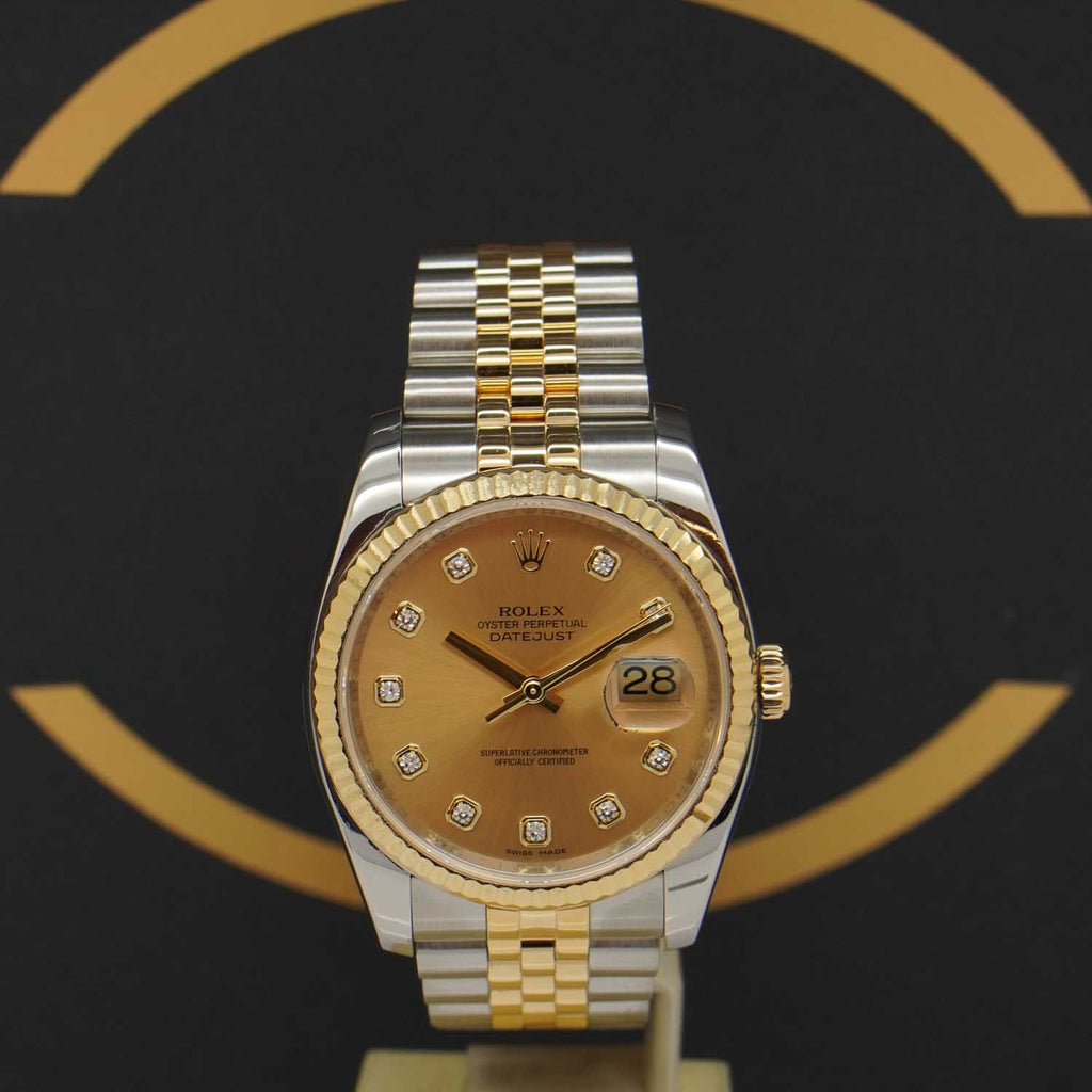 Rolex Datejust 36 S/G - 116233 - 2008 - Rolex Box & Karte