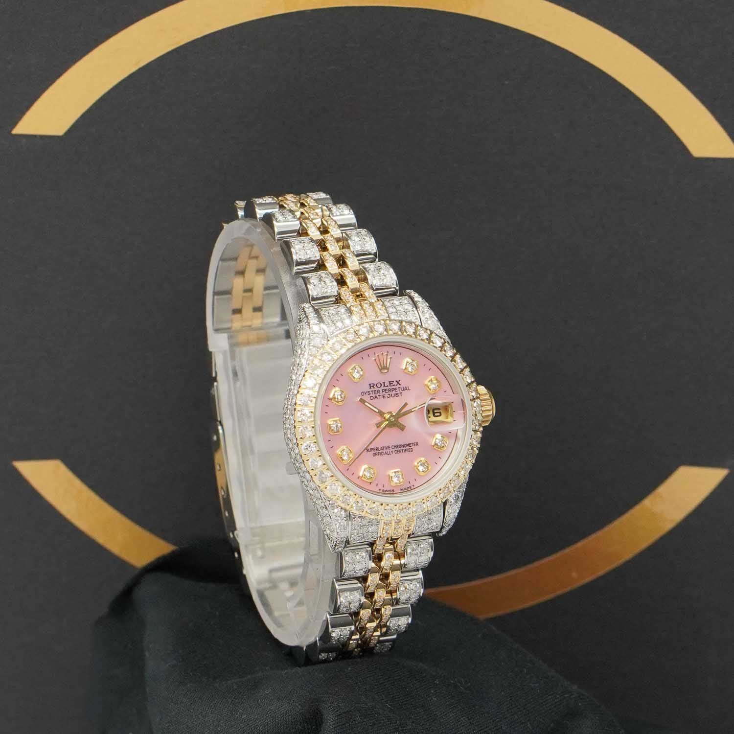 Rolex Datejust 26 S/G Iced out - 69173 - 1983 - Rolex Box