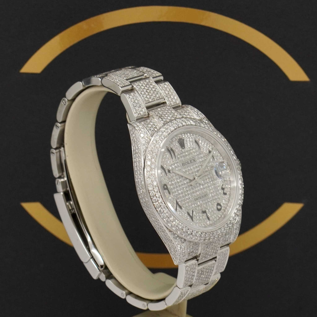 Rolex Datejust 41 Iced Out "Arabic" - 126300 - 2023 - NEU