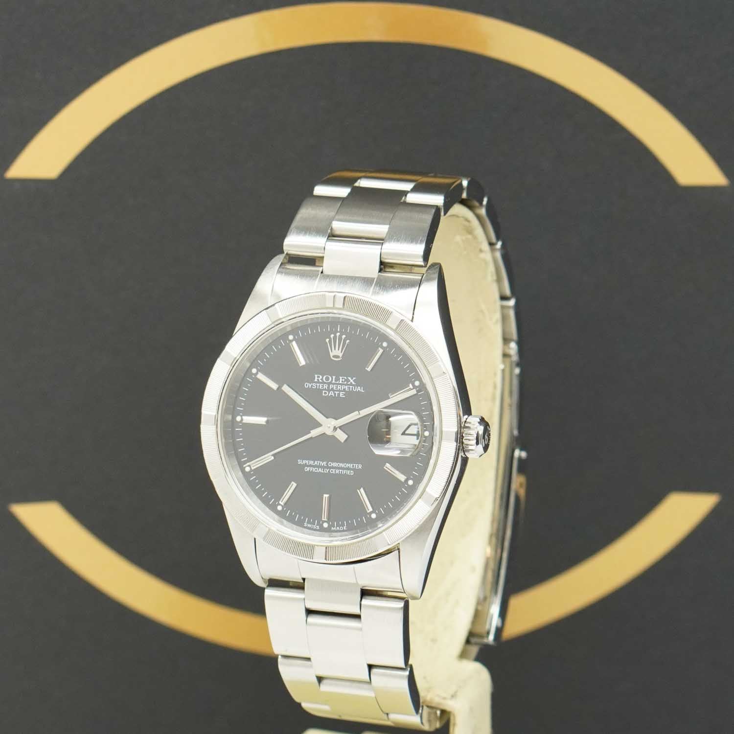 Rolex Oyster Perpetual Date 34 - 15210 - 2001 - Rolex Box & Papiere