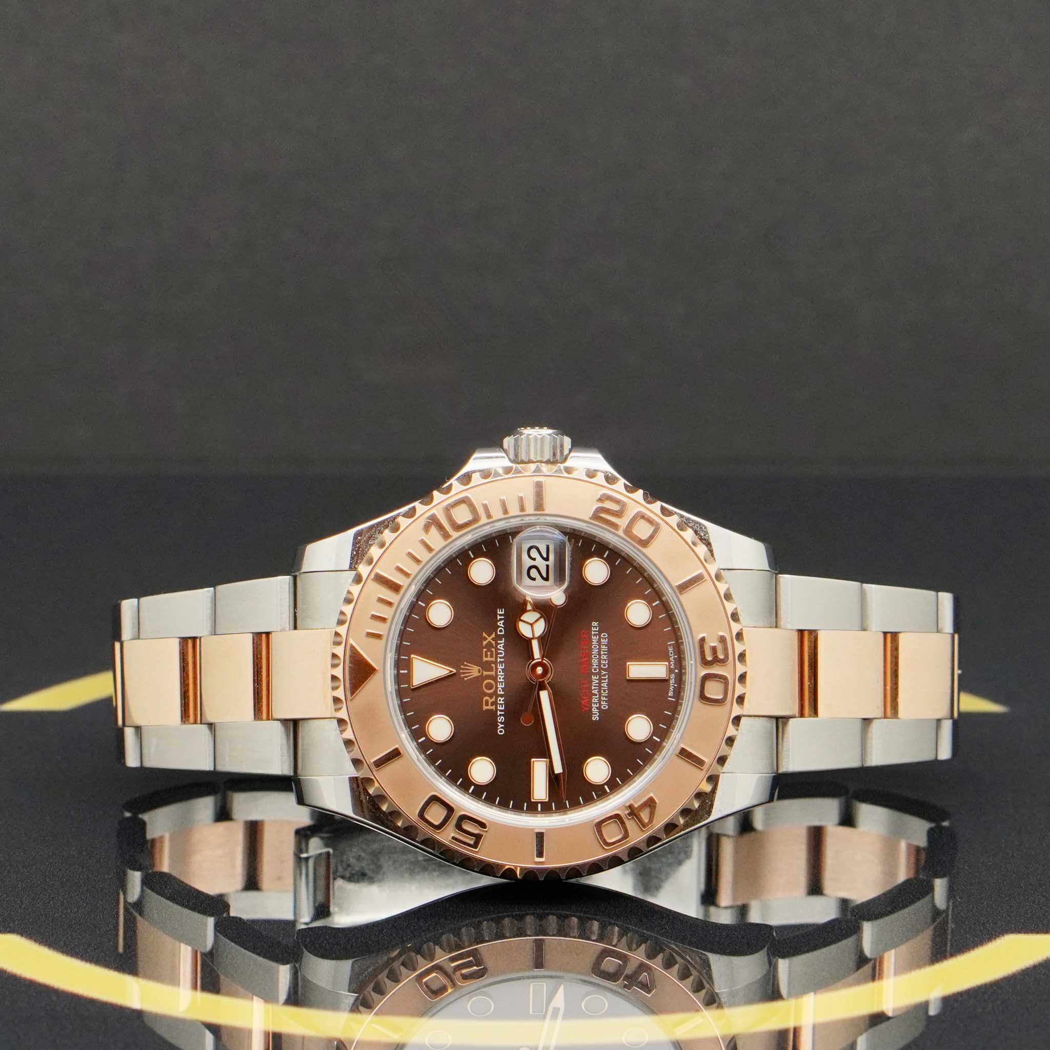 Rolex Yachtmaster Rosé 37 - Ref: 268621 - aus 2017 - LC 100 FULLSET