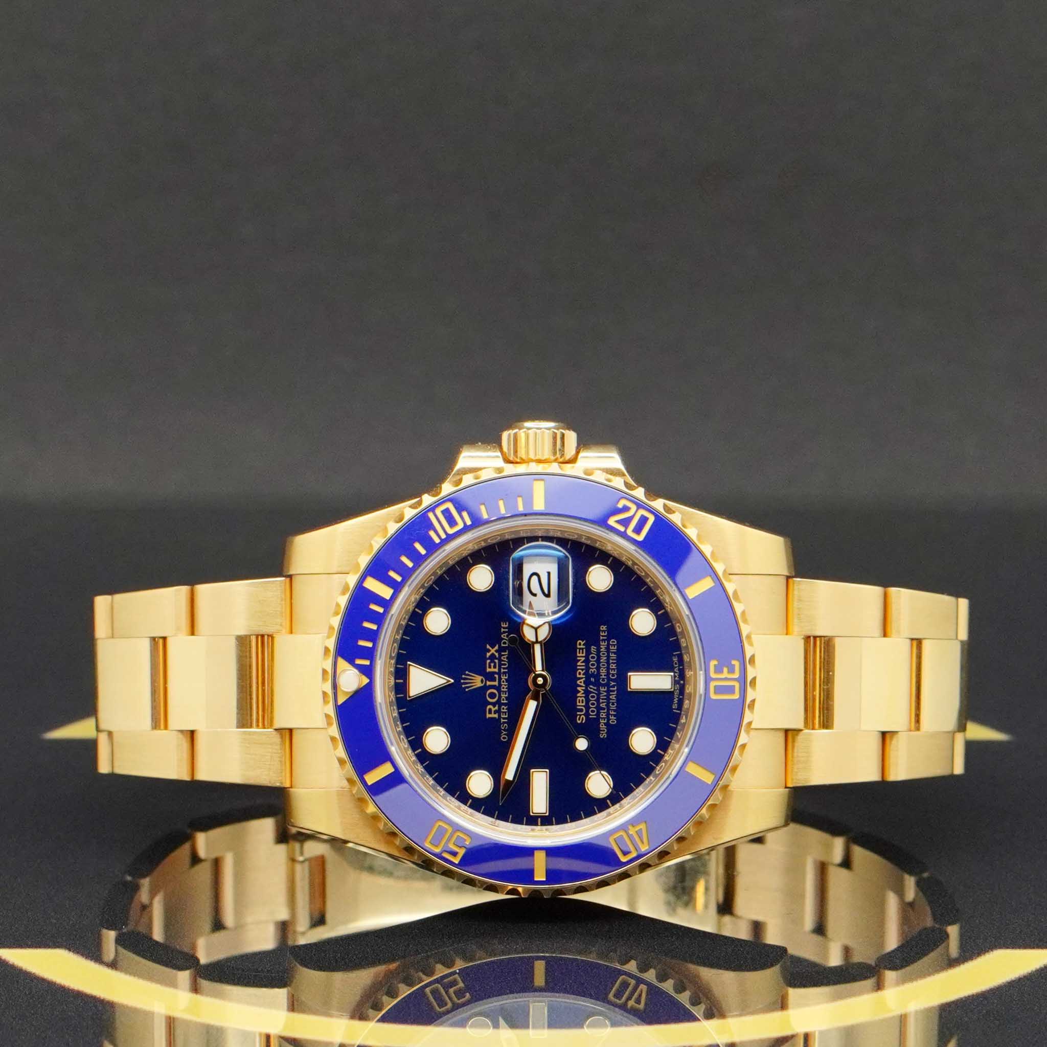 Rolex Submariner Date 40 Gold - Ref: 116618LB - aus 2020 - EU FULLSET