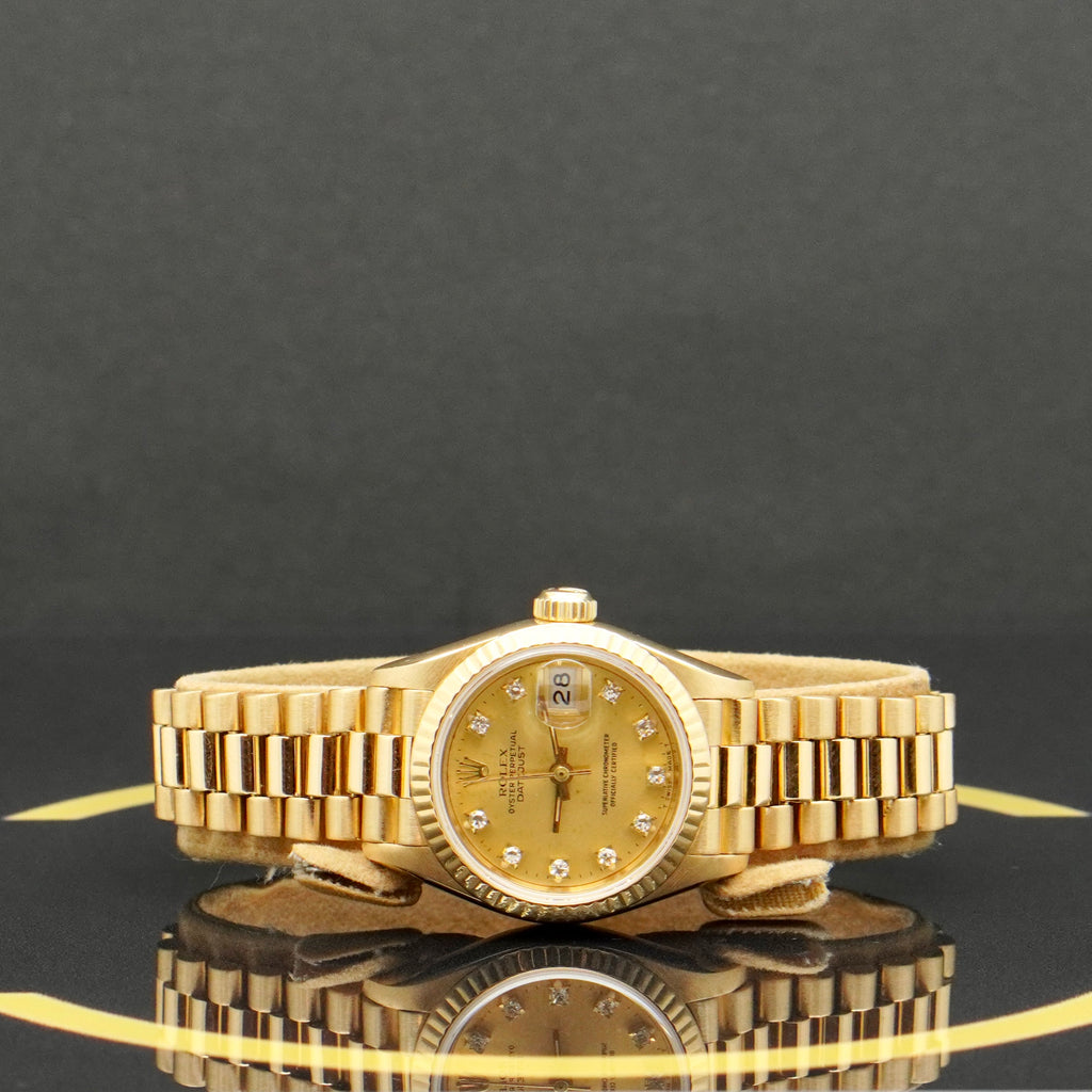 Rolex Lady Datejust Gold - Ref: 69178 - aus 1986 - Box & Papiere