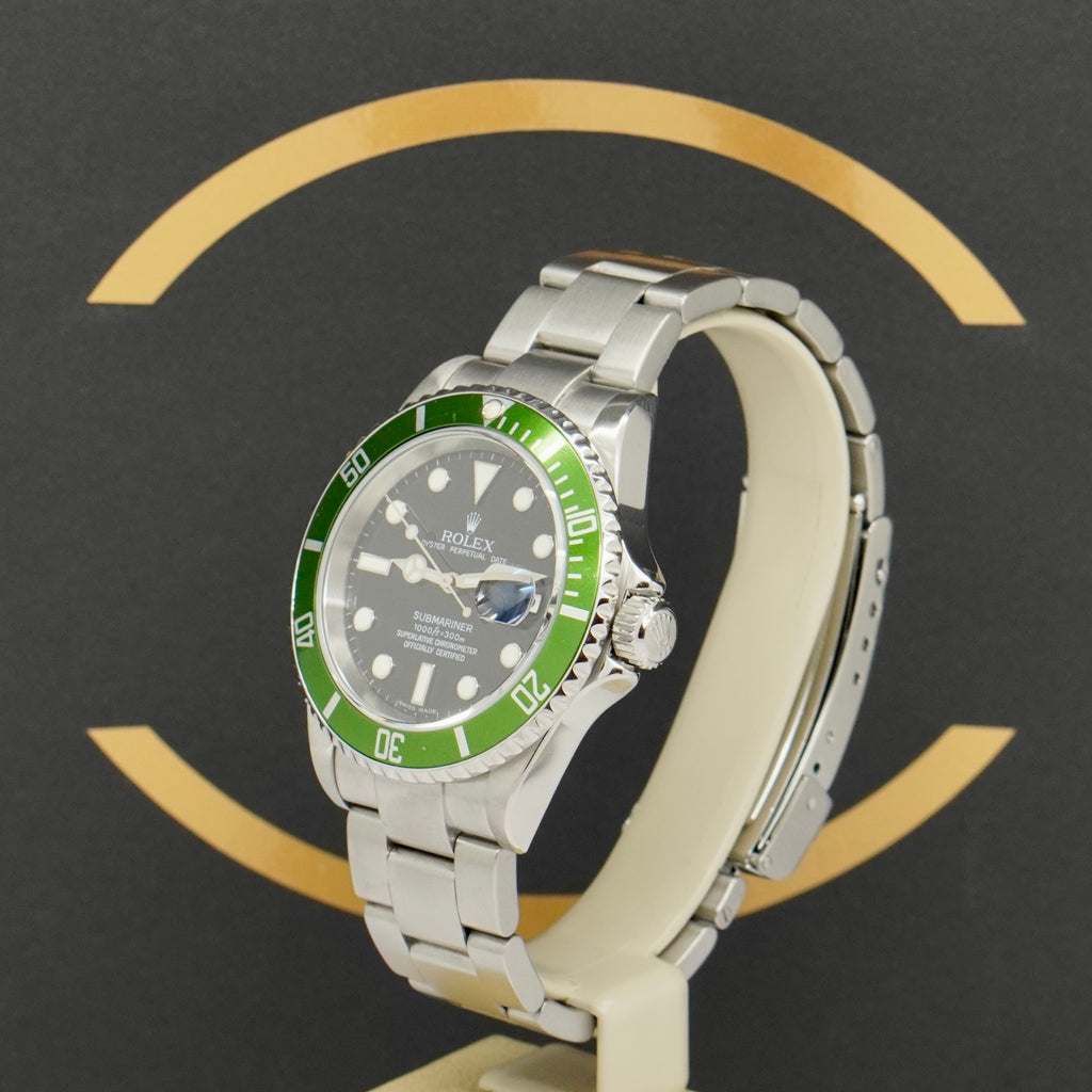 Rolex Submariner "Kermit" - Ref: 16610LV - aus 2007 - Rolex Box & Check