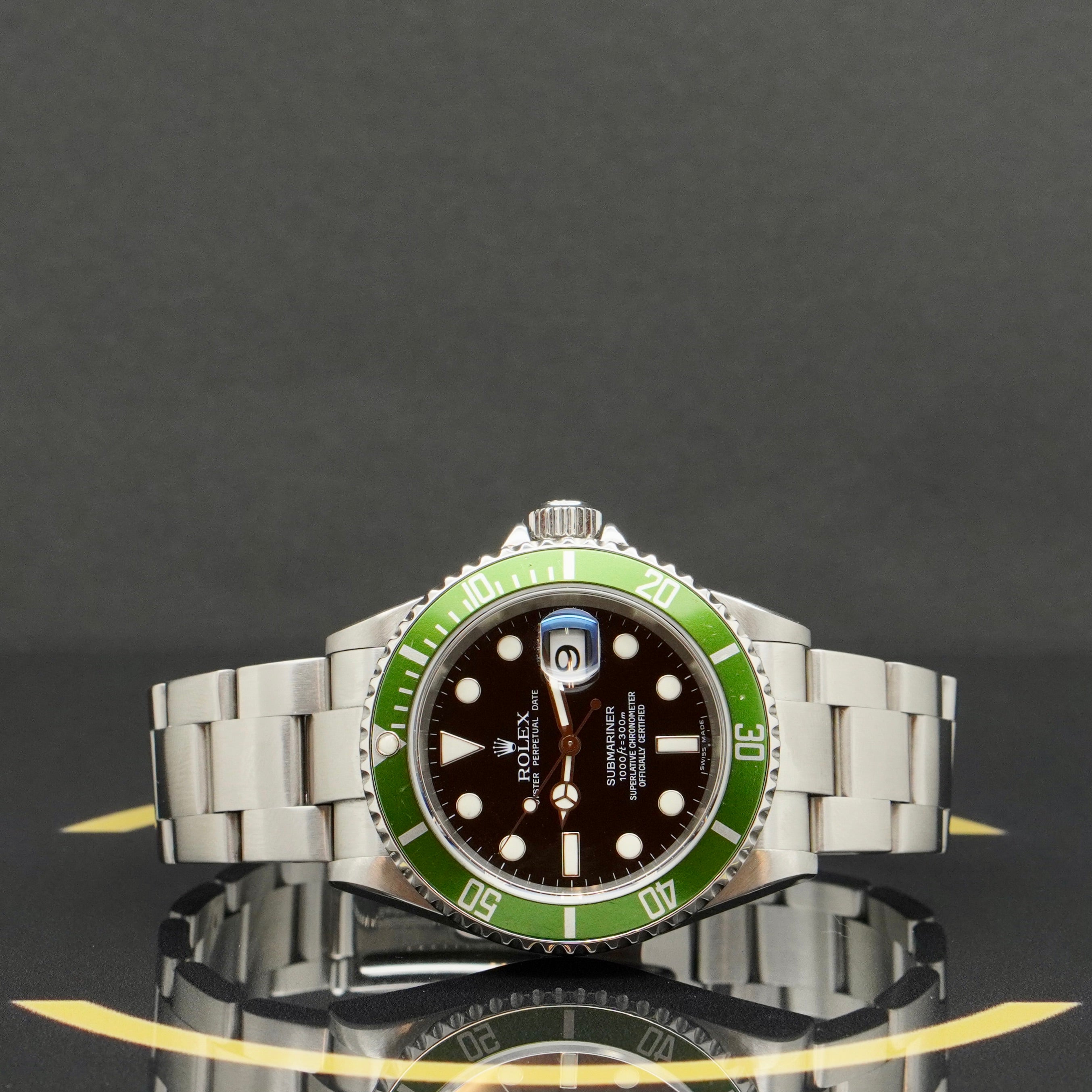 Rolex Submariner "Kermit" - Ref: 16610LV - aus 2007 - Rolex Box & Check
