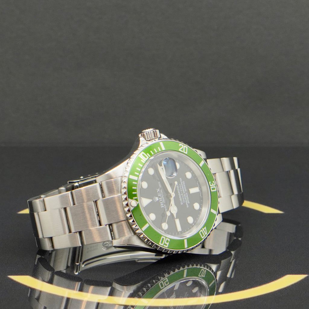 Rolex Submariner "Kermit" - Ref: 16610LV - aus 2007 - Rolex Box & Check