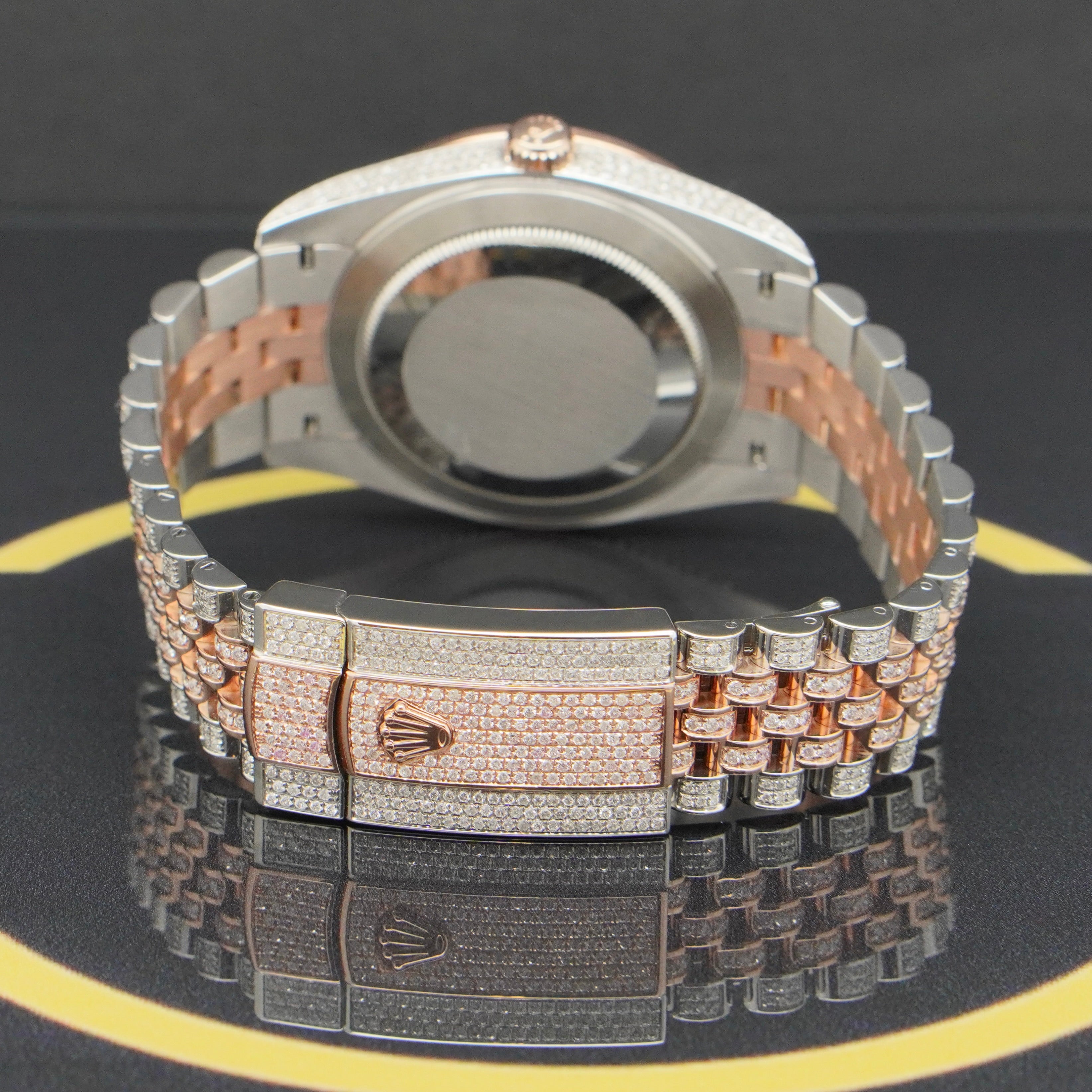 Rolex Datejust 41 Iced Out Rosé - Ref: 126331 - aus 2023 - NEU