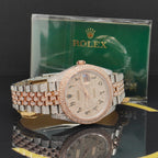 Rolex Datejust 41 Iced Out Rosé - Ref: 126331 - aus 2023 - NEU