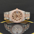 Rolex Datejust 41 Iced Out Rosé - Ref: 126301 - aus 2023 - NEU