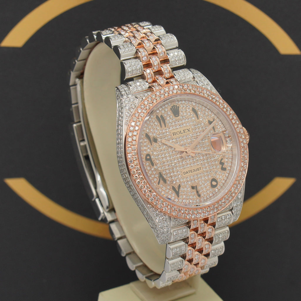 Rolex Datejust 41 Iced Out Rosé - Ref: 126331 - aus 2023 - NEU