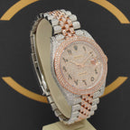 Rolex Datejust 41 Iced Out Rosé - Ref: 126331 - aus 2023 - NEU