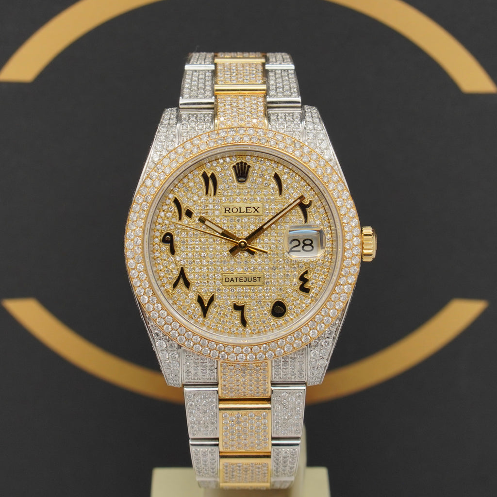 Rolex Datejust 41 Iced Out S/G - Ref: 126303 - aus 2021 - NEU