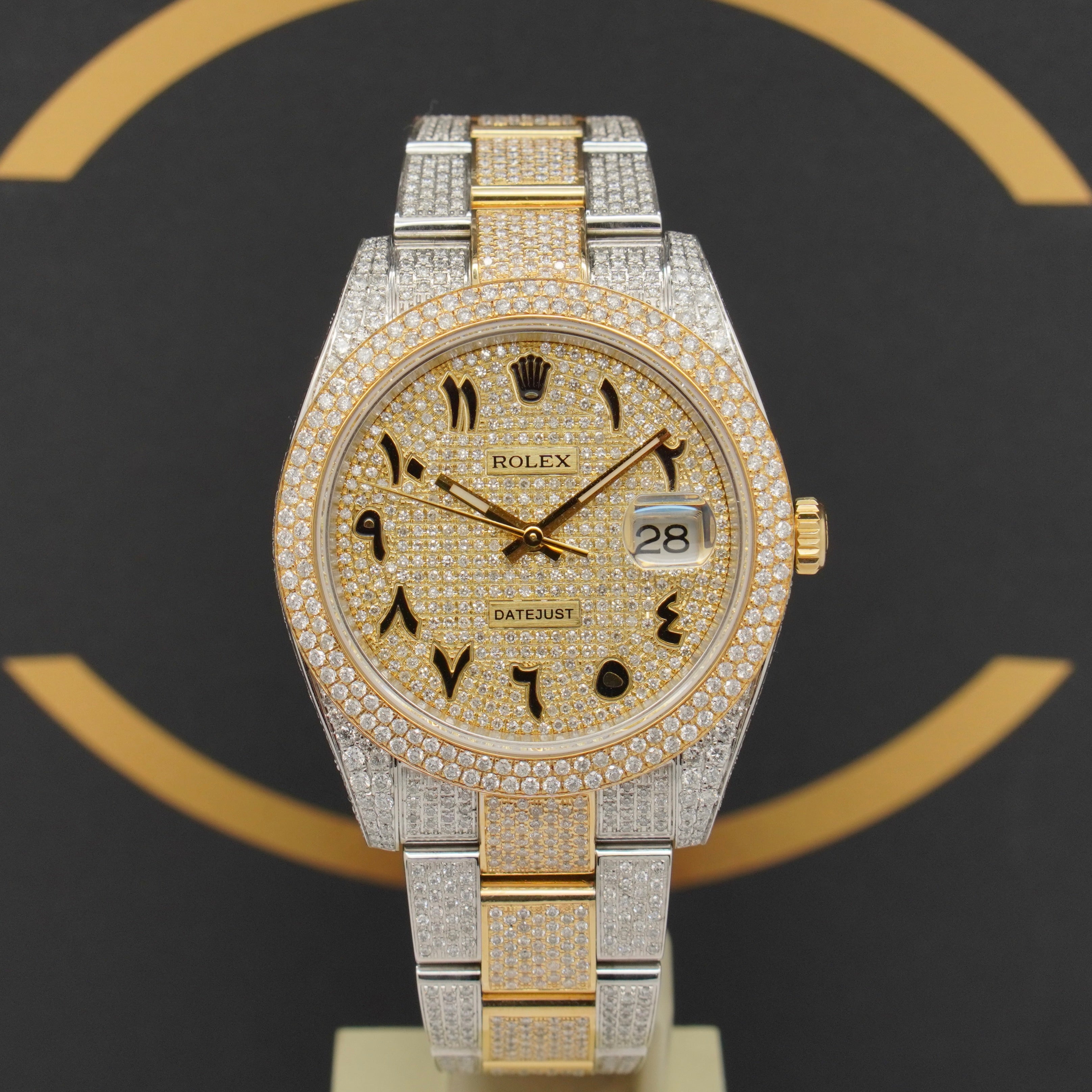 Rolex Datejust 41 Iced Out S/G - Ref: 126303 - aus 2021 - NEU