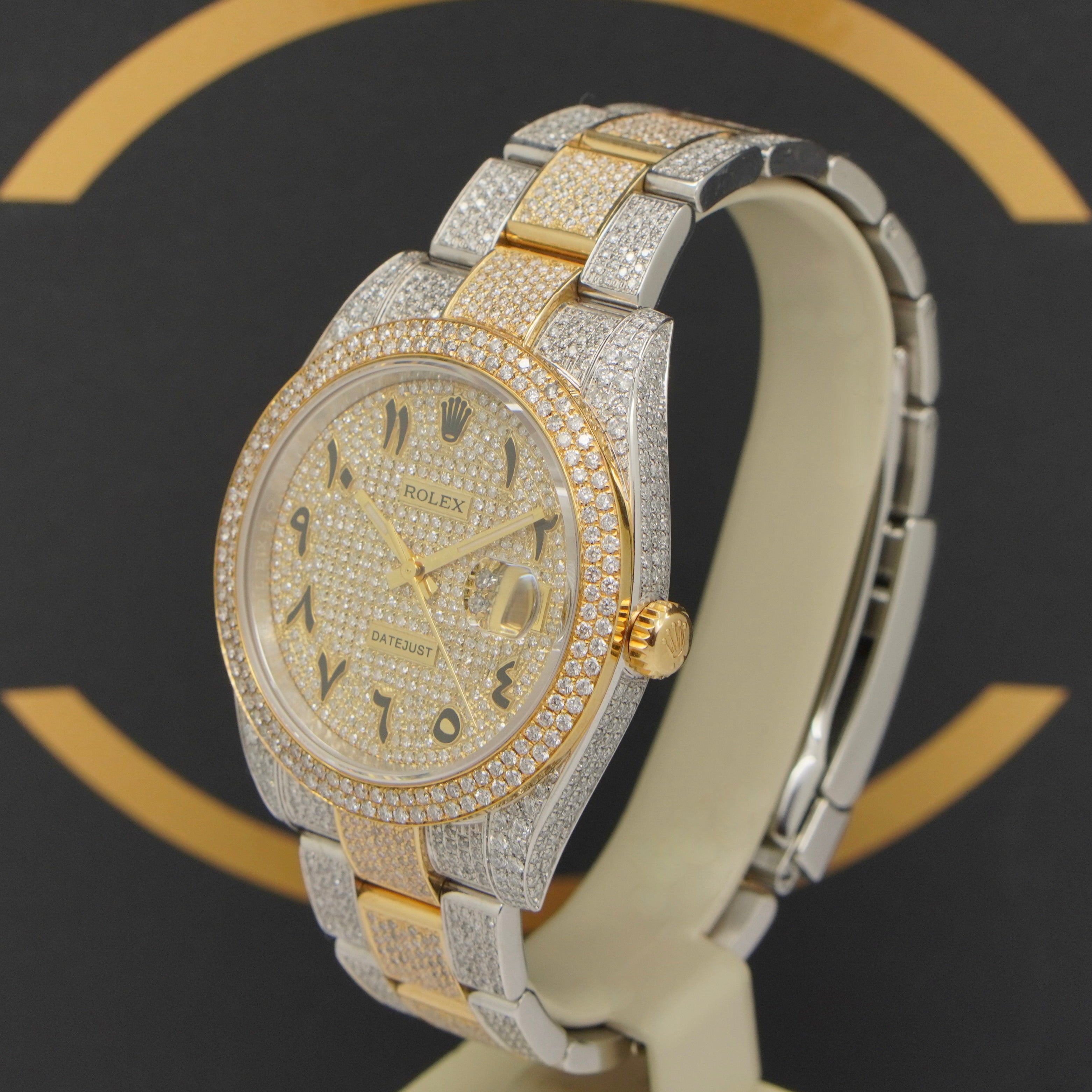 Rolex Datejust 41 Iced Out S/G - Ref: 126303 - aus 2021 - NEU