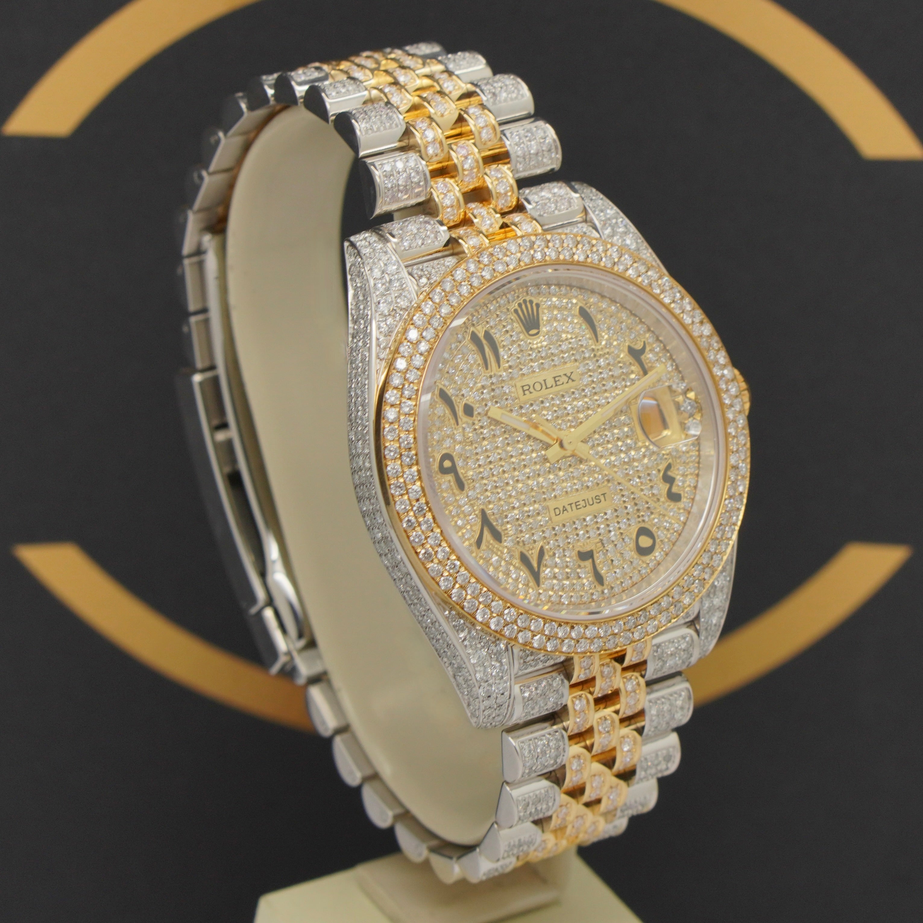 Rolex Datejust 41 Iced Out S/G - Ref: 126333 - aus 2022 - NEU