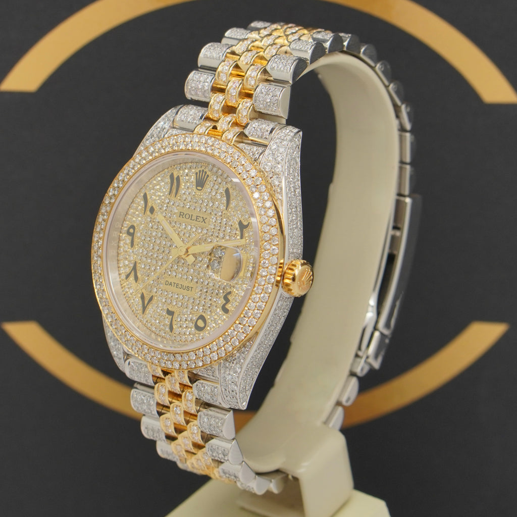 Rolex Datejust 41 Iced Out S/G - Ref: 126333 - aus 2022 - NEU