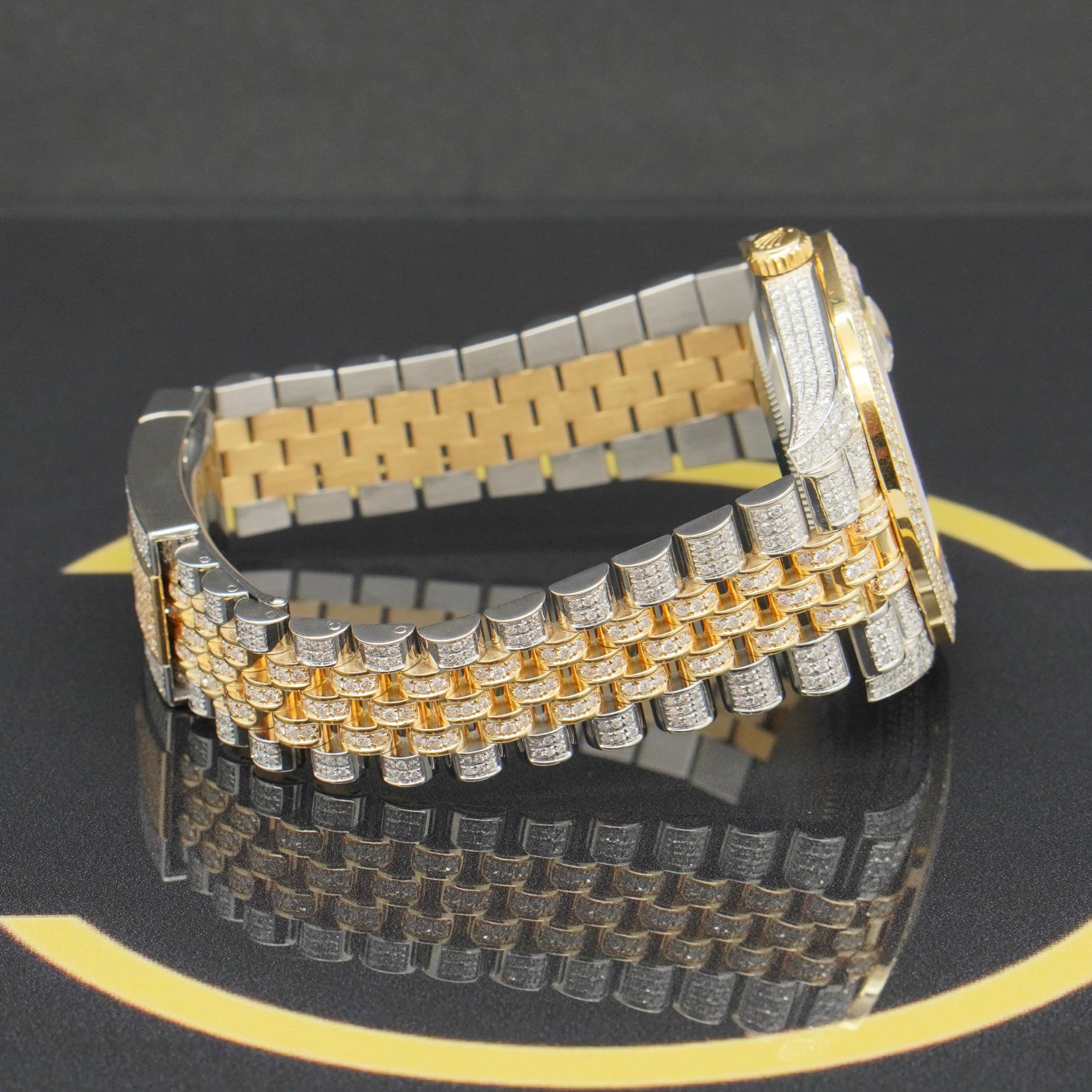 Rolex Datejust 41 Iced Out S/G - Ref: 126333 - aus 2022 - NEU