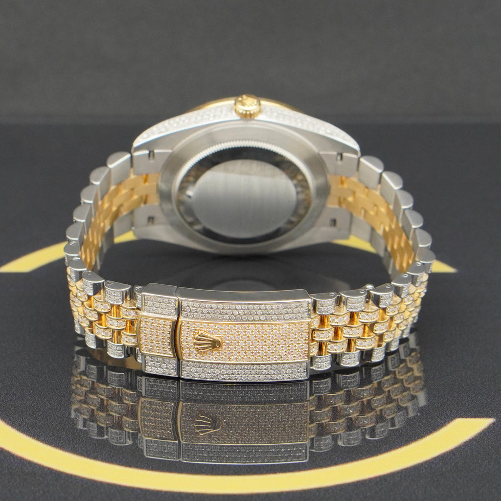 Rolex Datejust 41 Iced Out S/G - Ref: 126333 - aus 2022 - NEU