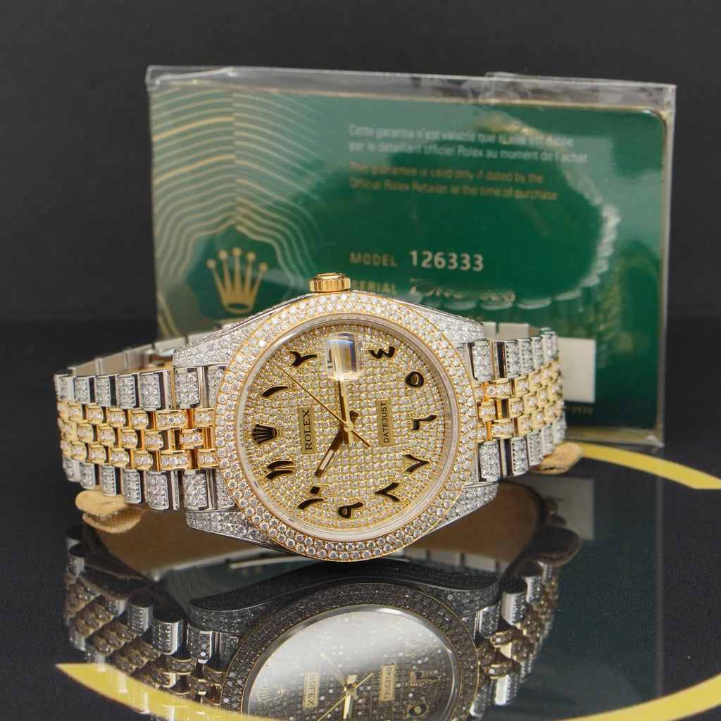 Rolex Datejust 41 Iced Out S/G - Ref: 126333 - aus 2022 - NEU
