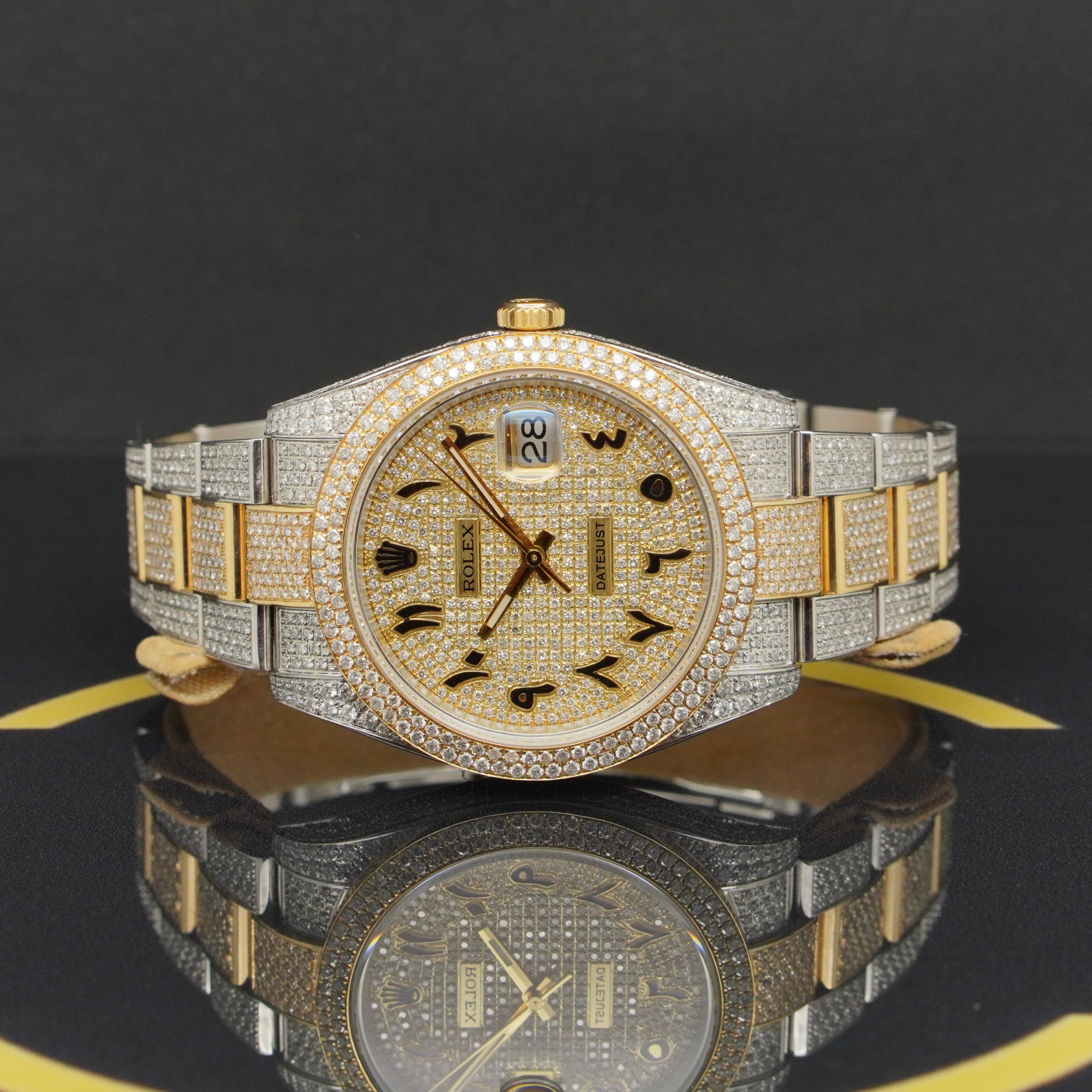 Rolex Datejust 41 Iced Out S/G - Ref: 126303 - aus 2021 - NEU