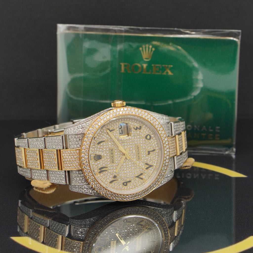 Rolex Datejust 41 Iced Out S/G - Ref: 126303 - aus 2021 - NEU