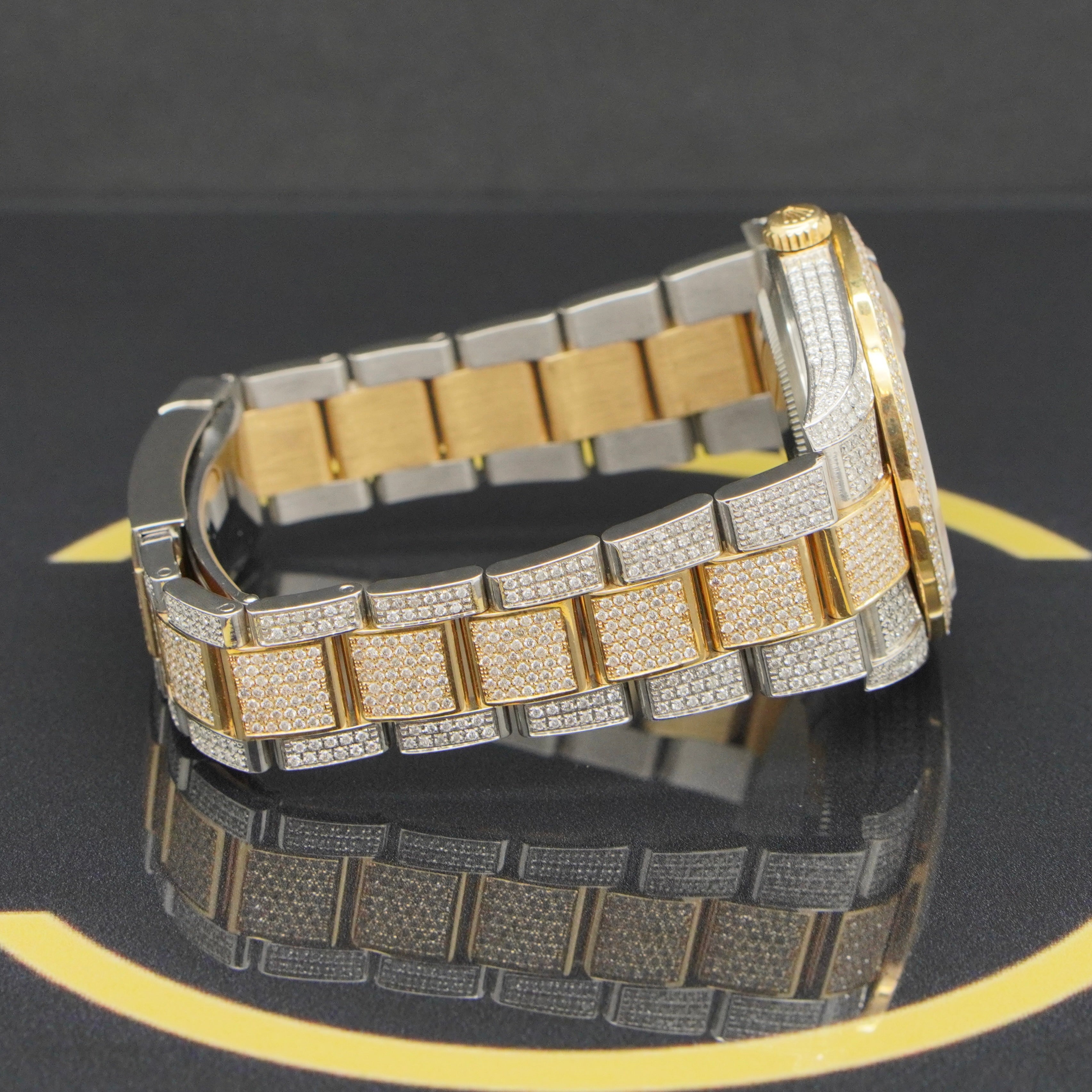 Rolex Datejust 41 Iced Out S/G - Ref: 126303 - aus 2021 - NEU