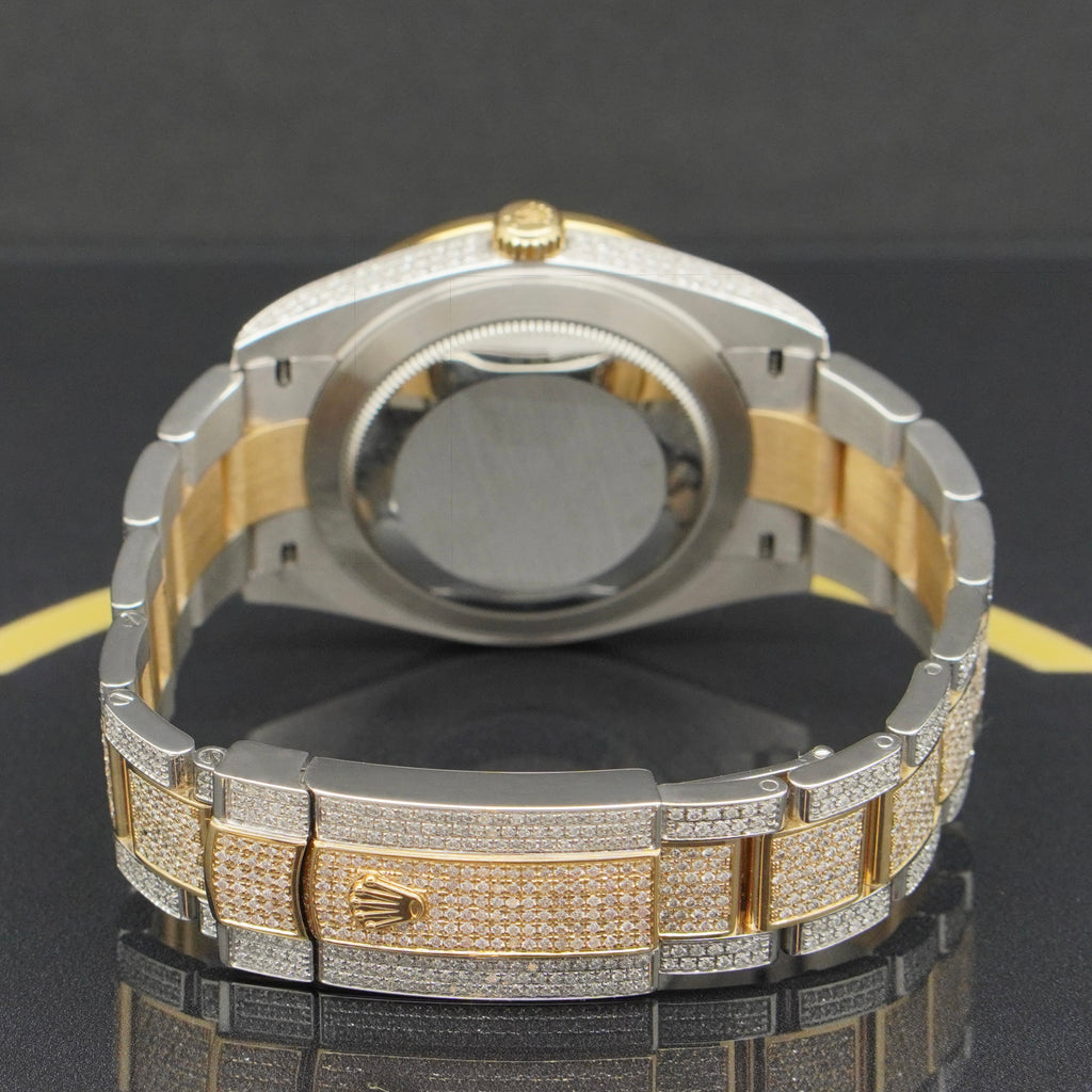 Rolex Datejust 41 Iced Out S/G - Ref: 126303 - aus 2021 - NEU