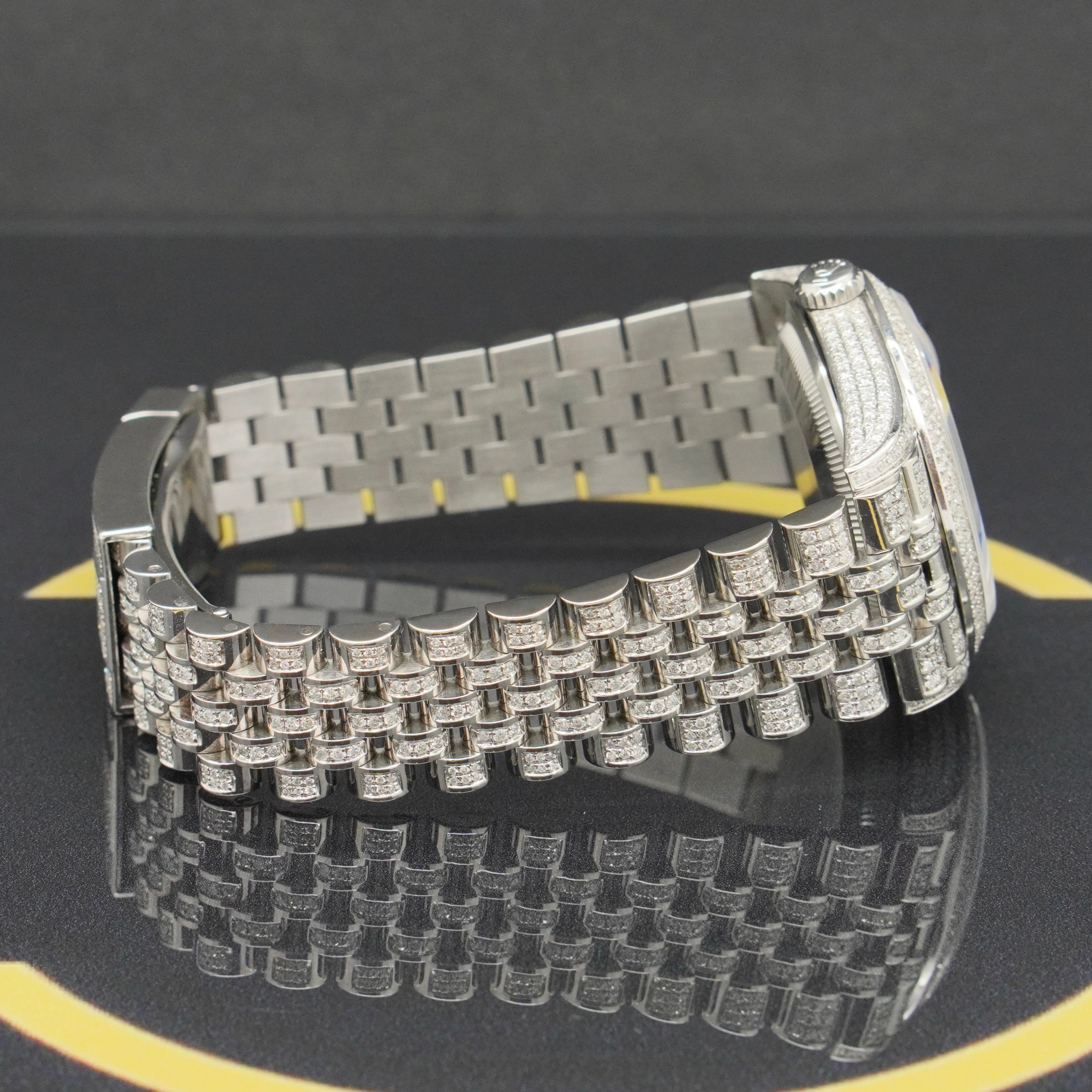 Rolex Datejust 36 Iced Out - Ref: 126200 - aus 2022 - NEU