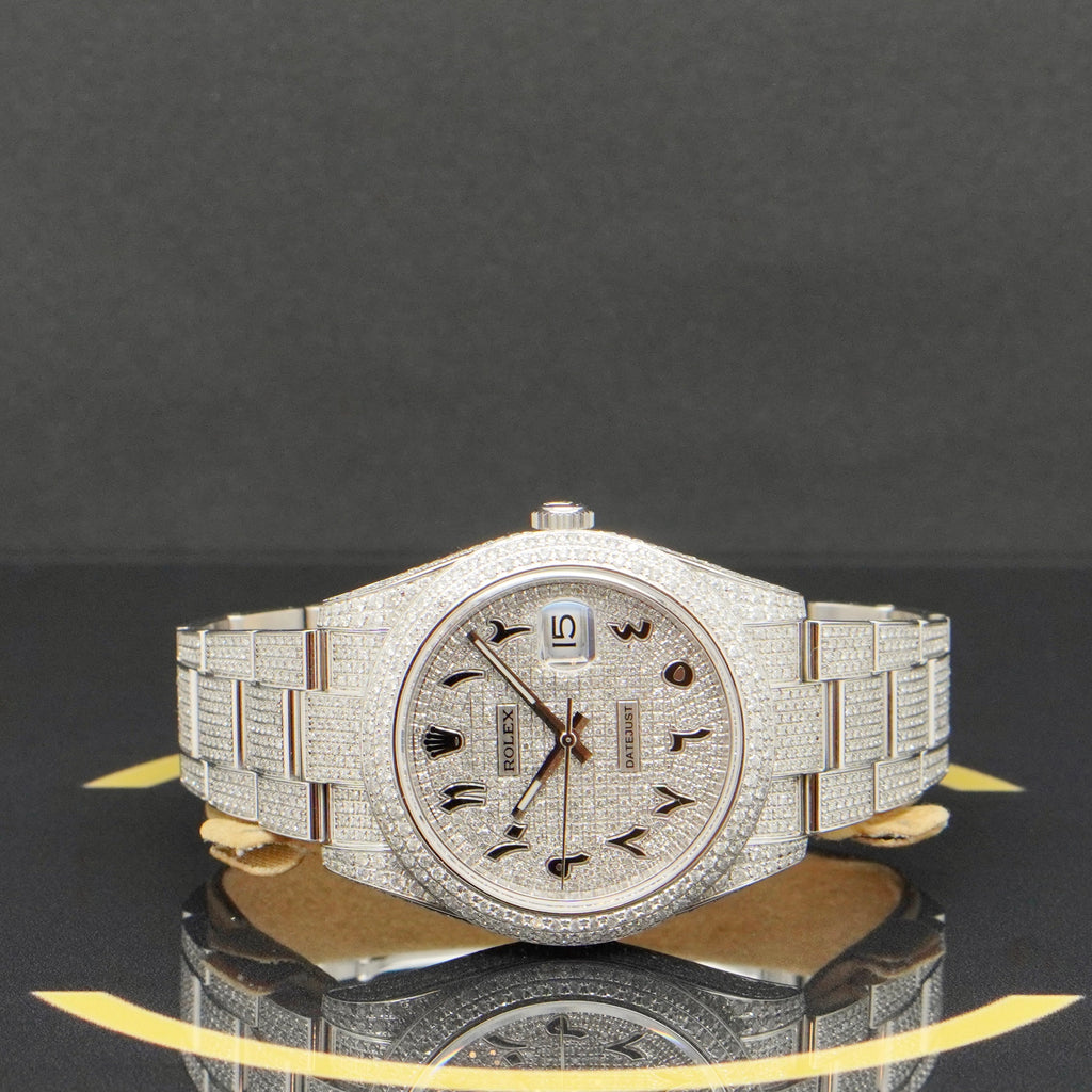 Rolex Datejust 41 Iced Out - Ref: 126300 - aus 2022 - NEU