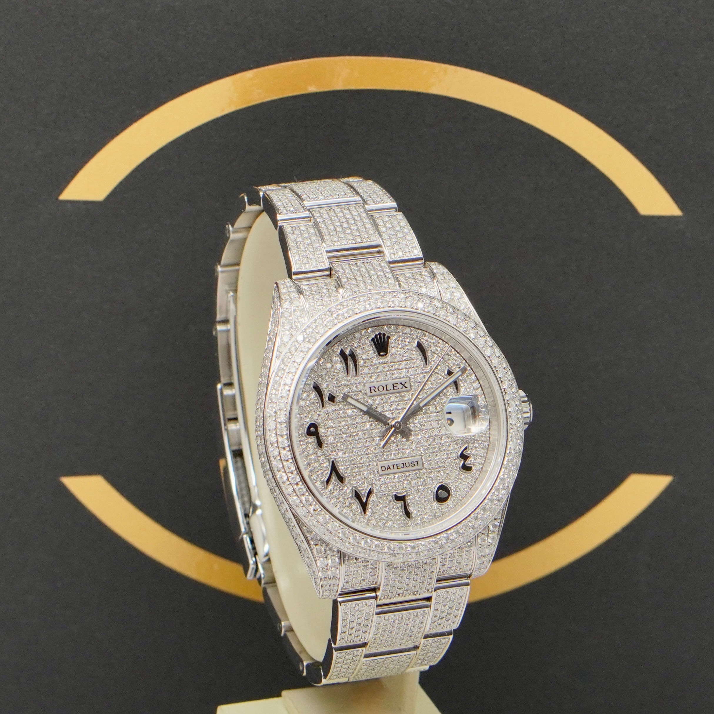 Rolex Datejust 41 Iced Out - Ref: 126300 - aus 2022 - NEU