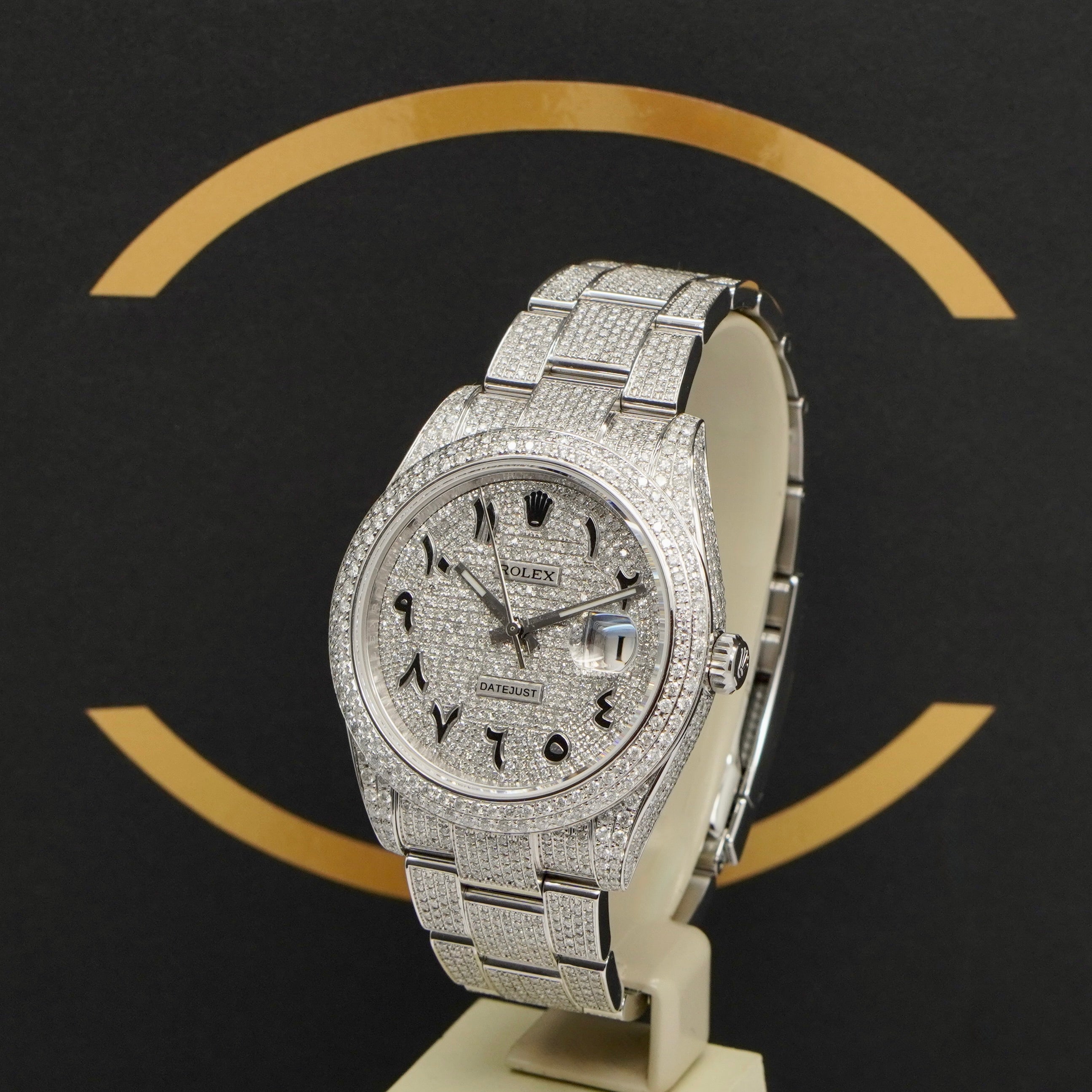 Rolex Datejust 41 Iced Out - Ref: 126300 - aus 2022 - NEU