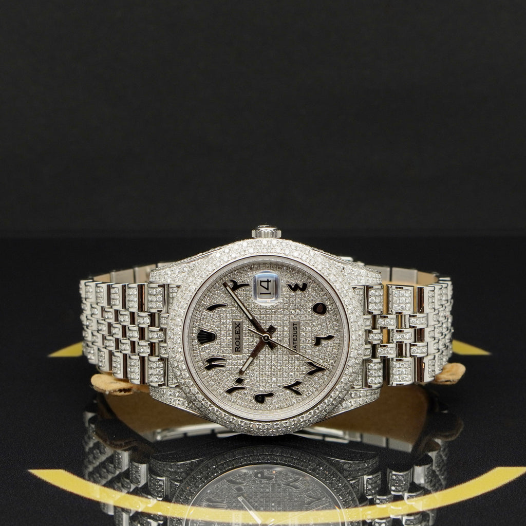 Rolex Datejust 41 Iced Out - Ref: 126300 - aus 2024 - NEU
