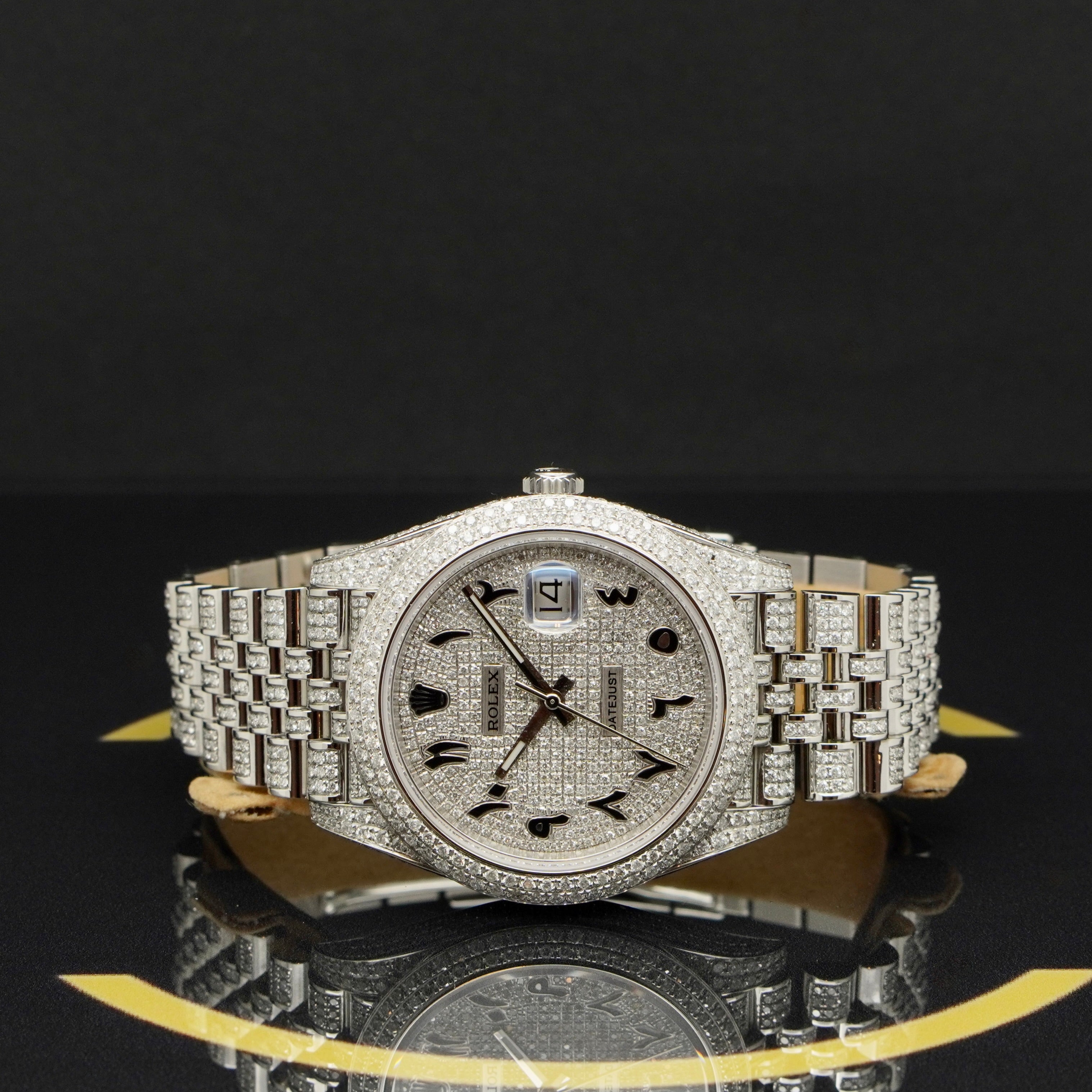 Rolex Datejust 41 Iced Out - Ref: 126300 - aus 2024 - NEU
