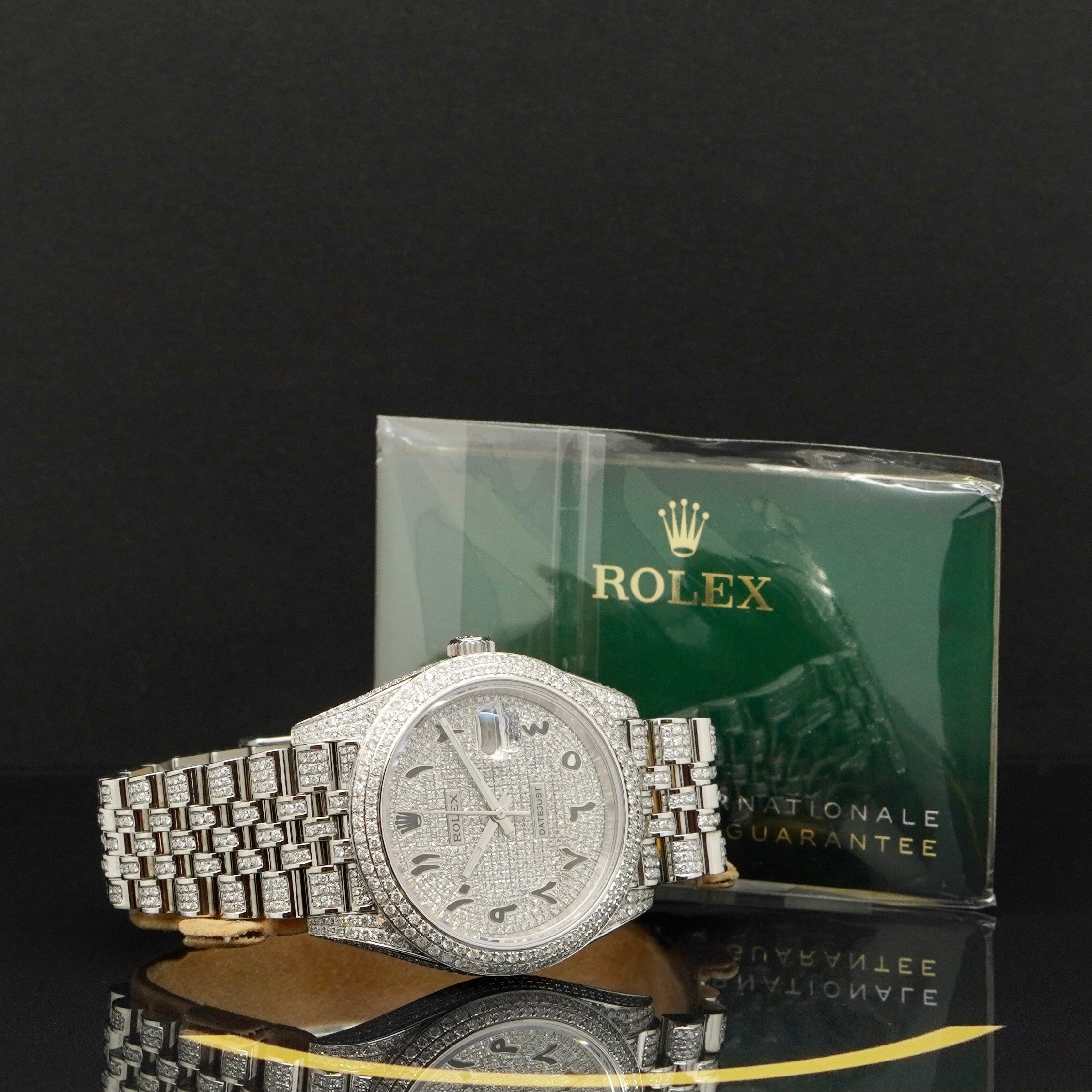 Rolex Datejust 41 Iced Out - Ref: 126300 - aus 2024 - NEU