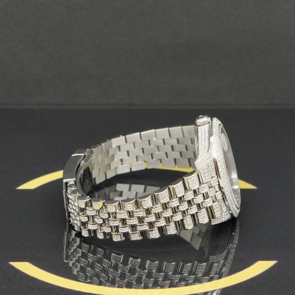 Rolex Datejust 41 Iced Out - Ref: 126300 - aus 2024 - NEU