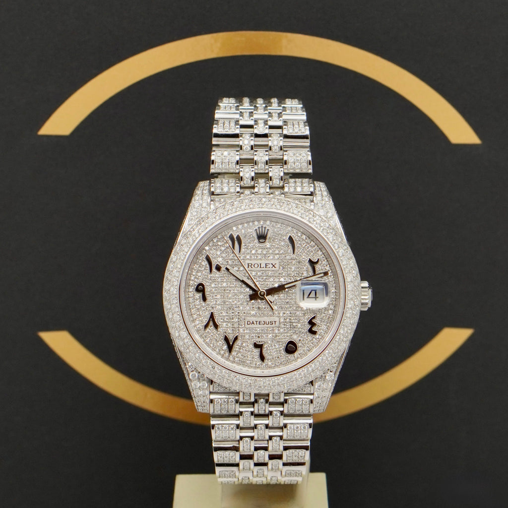 Rolex Datejust 41 Iced Out - Ref: 126300 - aus 2024 - NEU