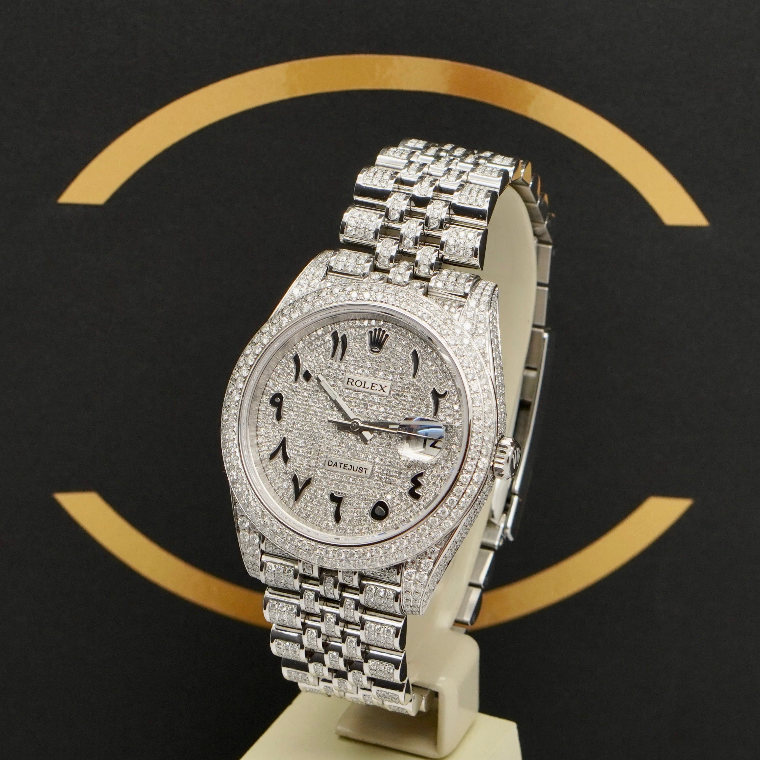 Rolex Datejust 41 Iced Out - Ref: 126300 - aus 2024 - NEU