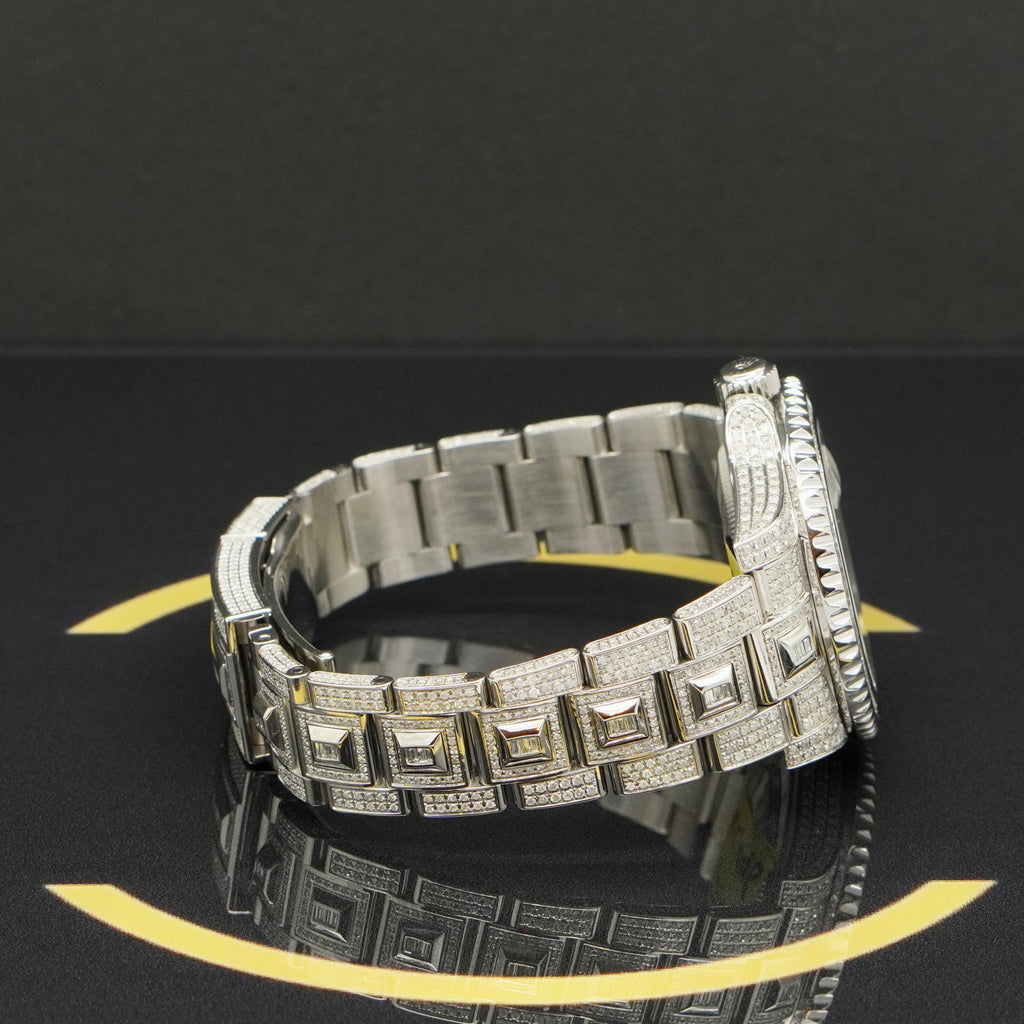 Rolex GMT-Master II Iced Out - 116710LN - aus 2018 - Box & Karte