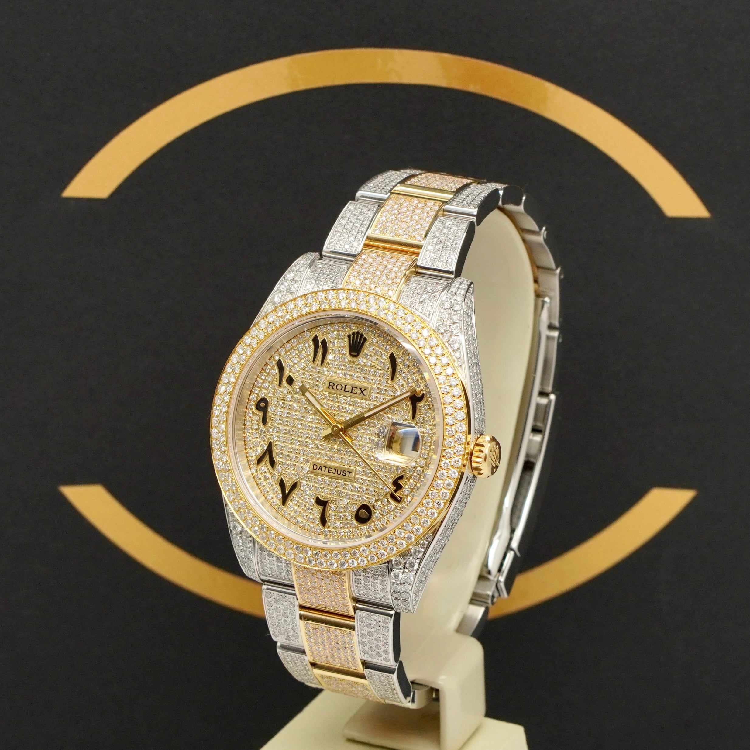 Rolex Datejust 41 Iced Out S/G - Ref: 126303 - aus 2020 - NEU