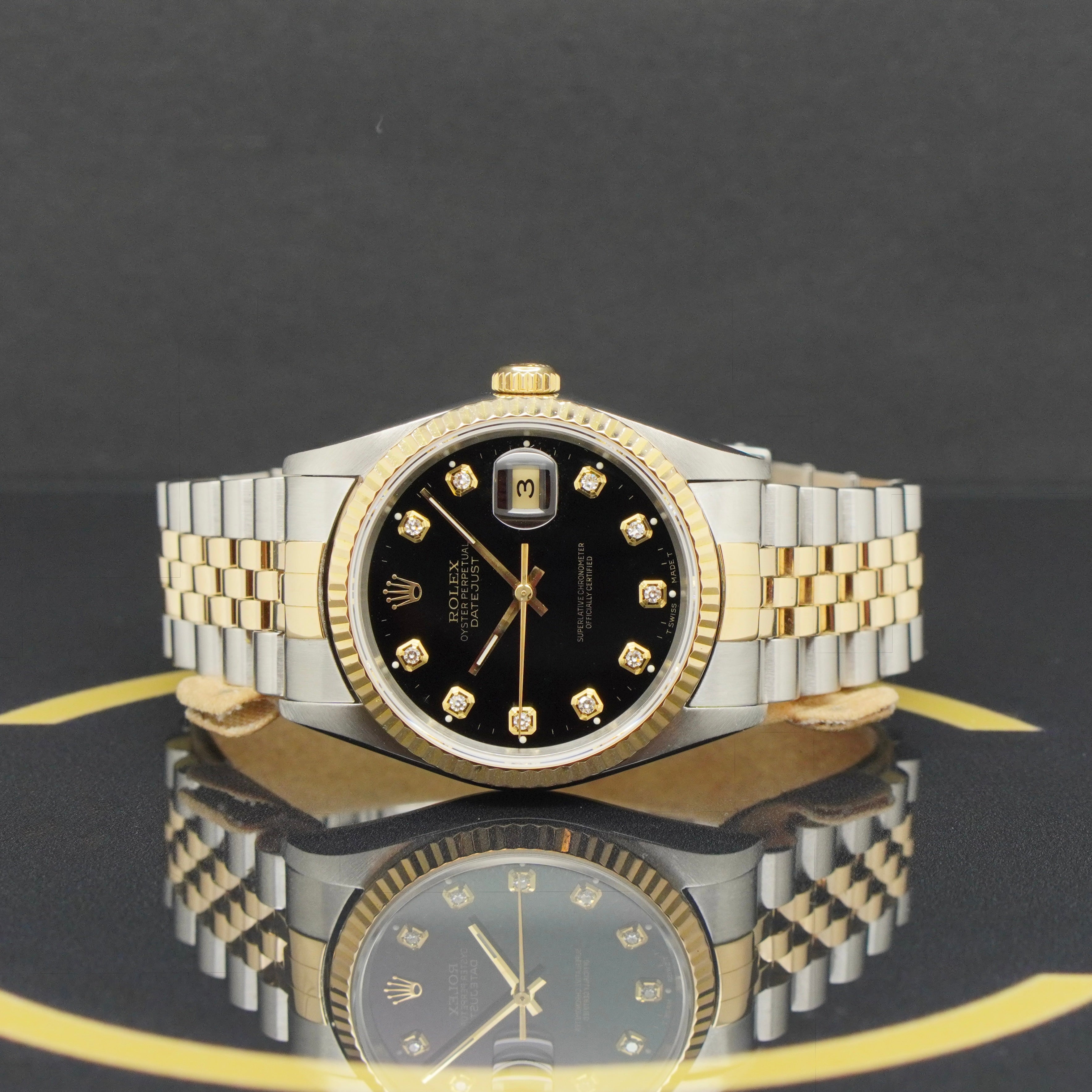 Rolex Datejust 36 S/G - 16233 - 1995 - Rolex Box & Papiere